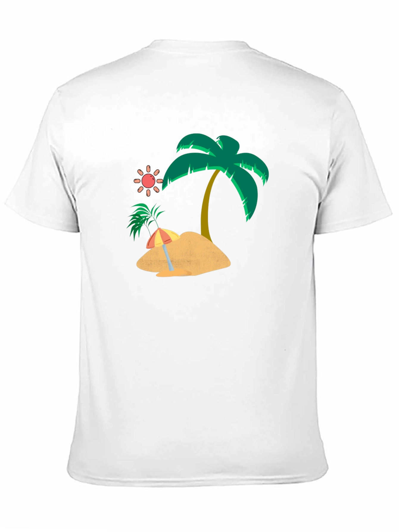 Tropical Island Graphic Tee - Mens Black T-Shirt