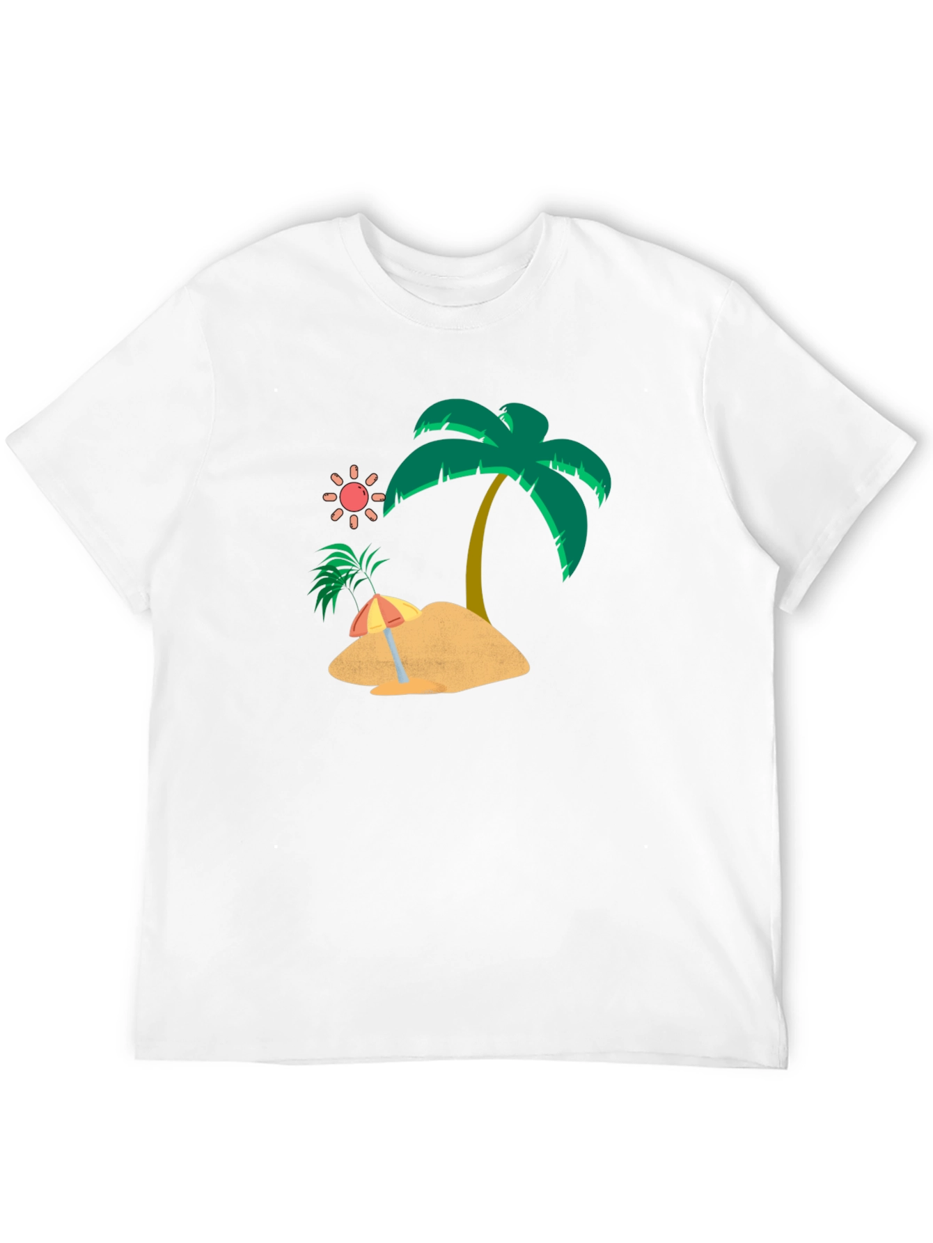 Tropical Island Graphic Tee - Mens Black T-Shirt