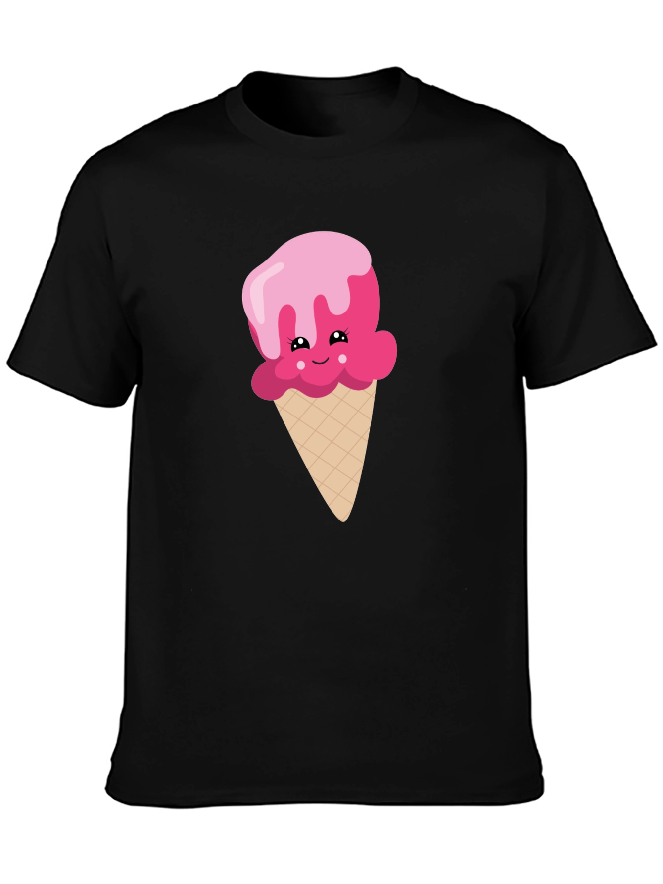 Cute Ice Cream Cone Graphic T-Shirt