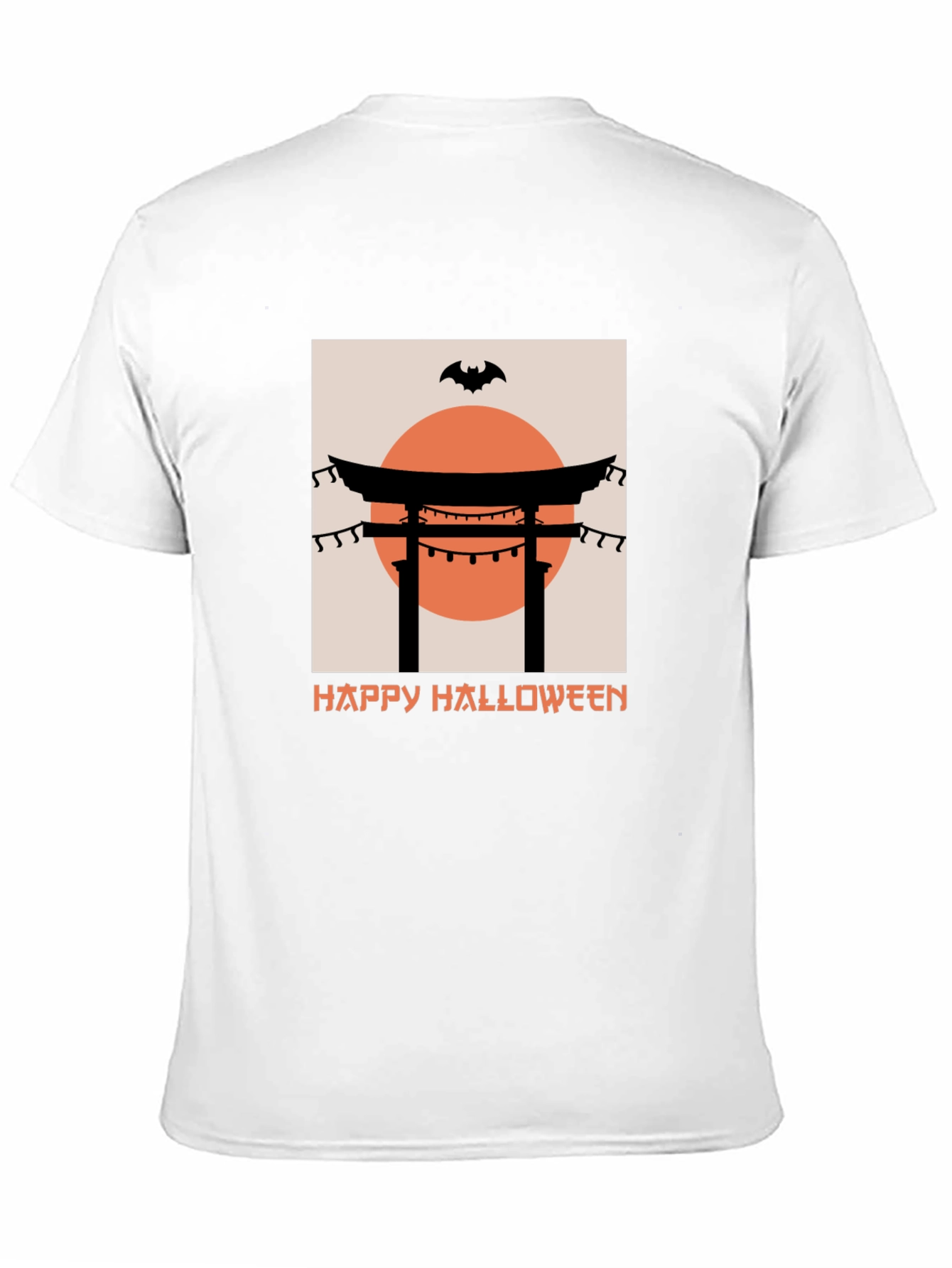 Halloween Torii Gate Bat Graphic Tee