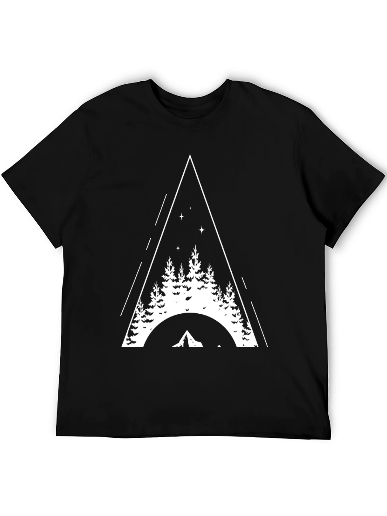 Nature Triangle Black T-Shirt