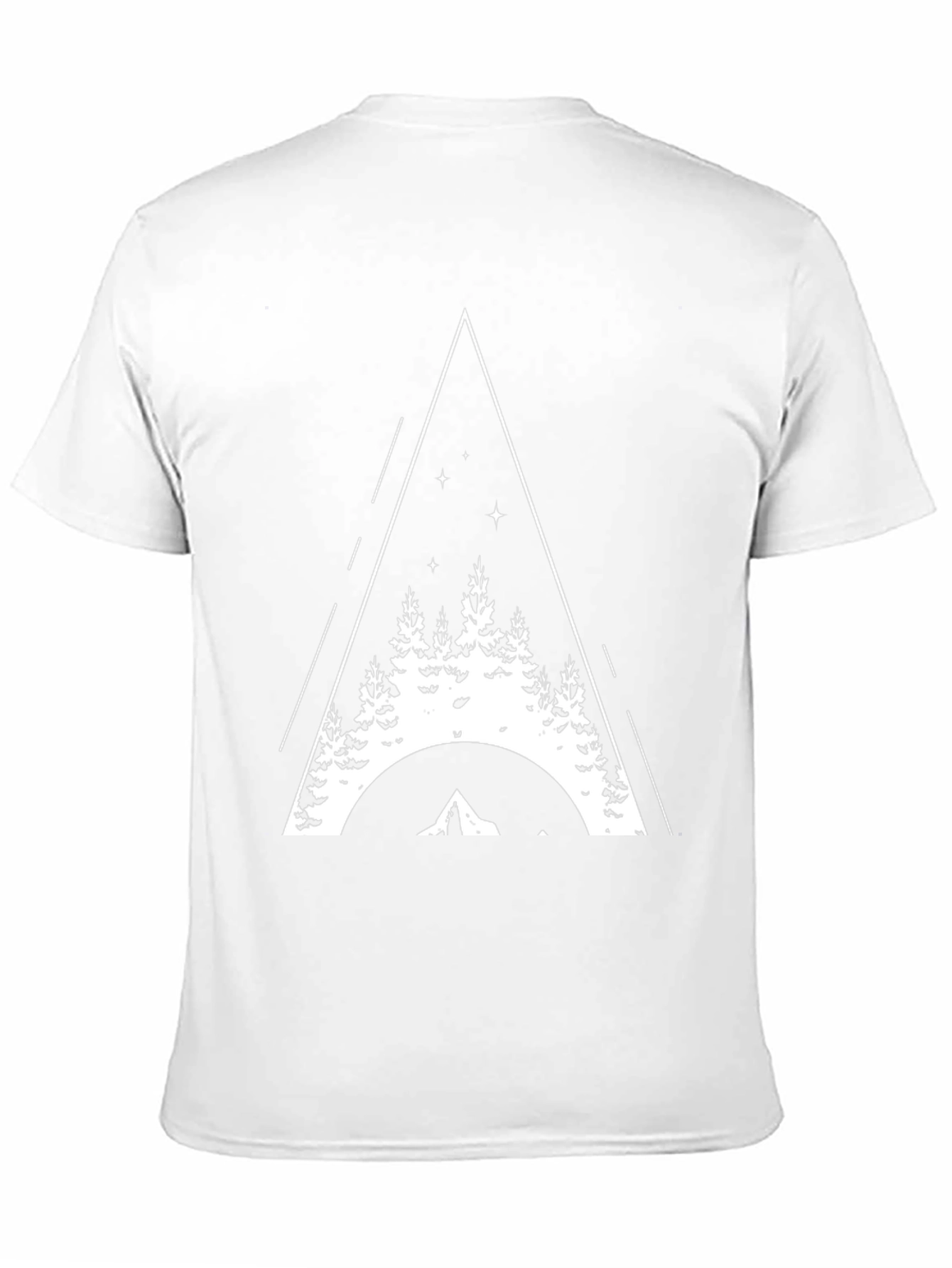 Nature Triangle Black T-Shirt