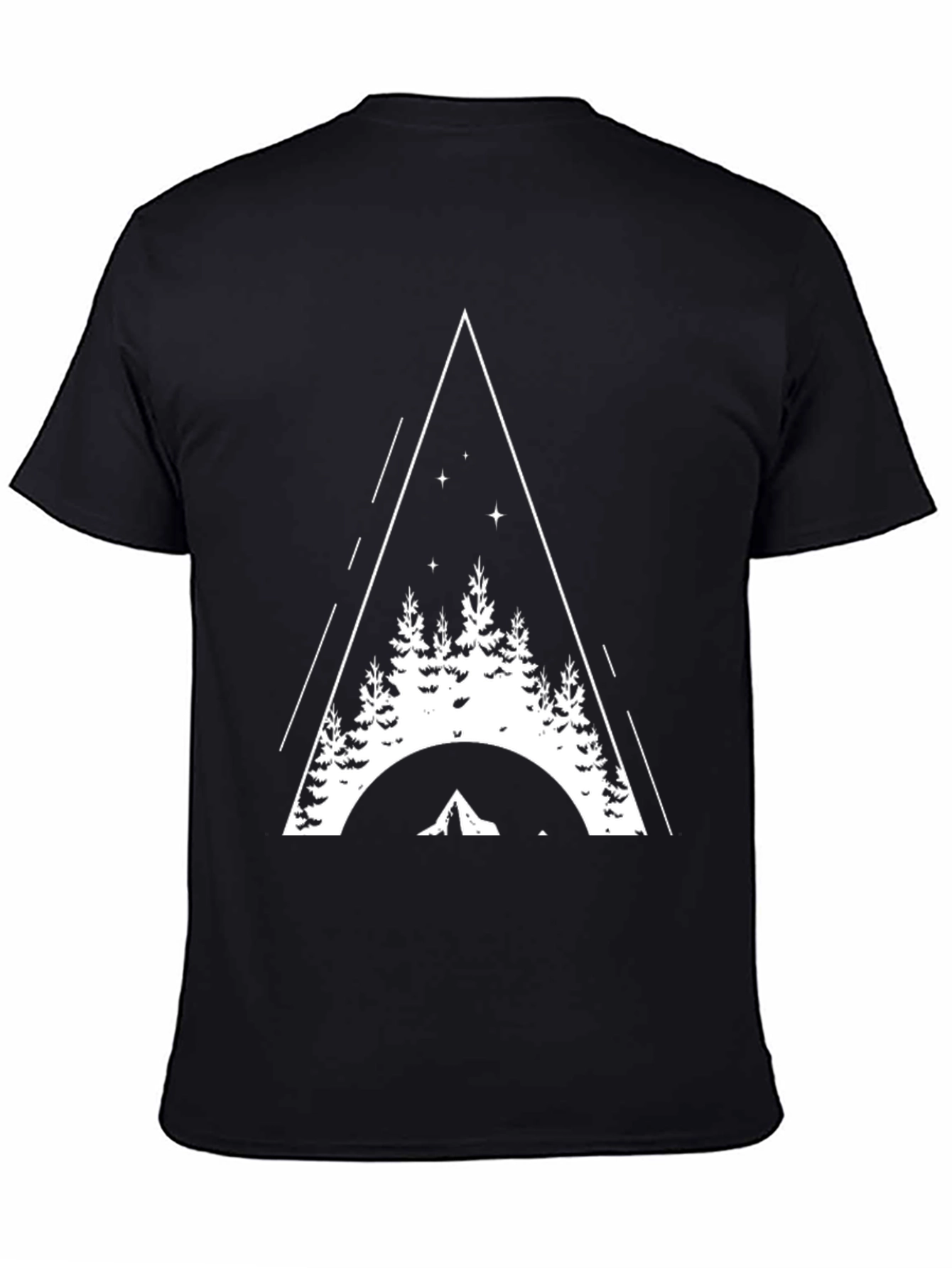 Nature Triangle Black T-Shirt