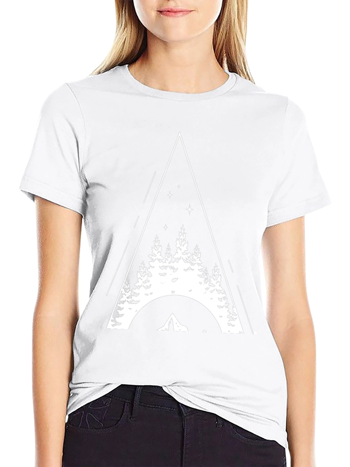 Nature Triangle Black T-Shirt