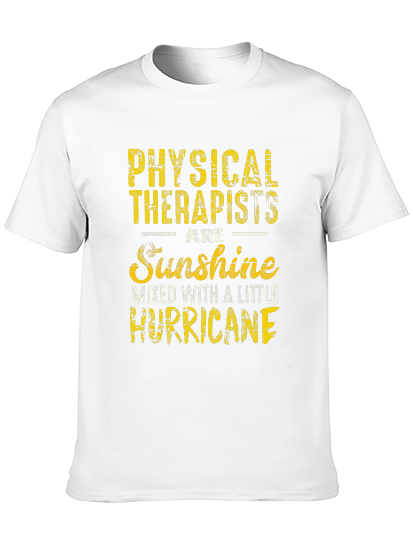 Physical Therapist Sunshine Hurricane Graphic T-Shirt