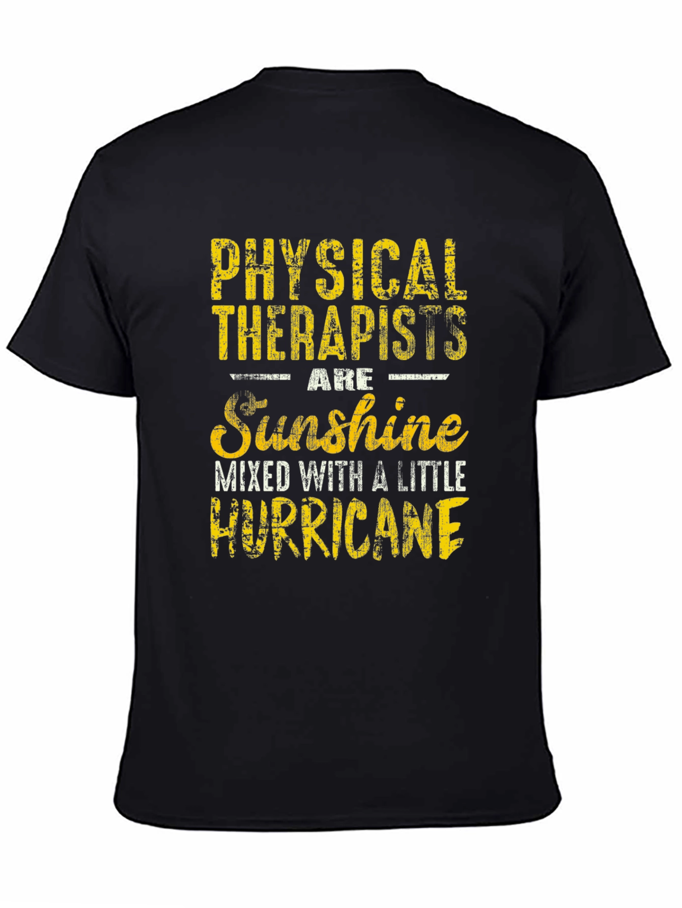 Physical Therapist Sunshine Hurricane Graphic T-Shirt