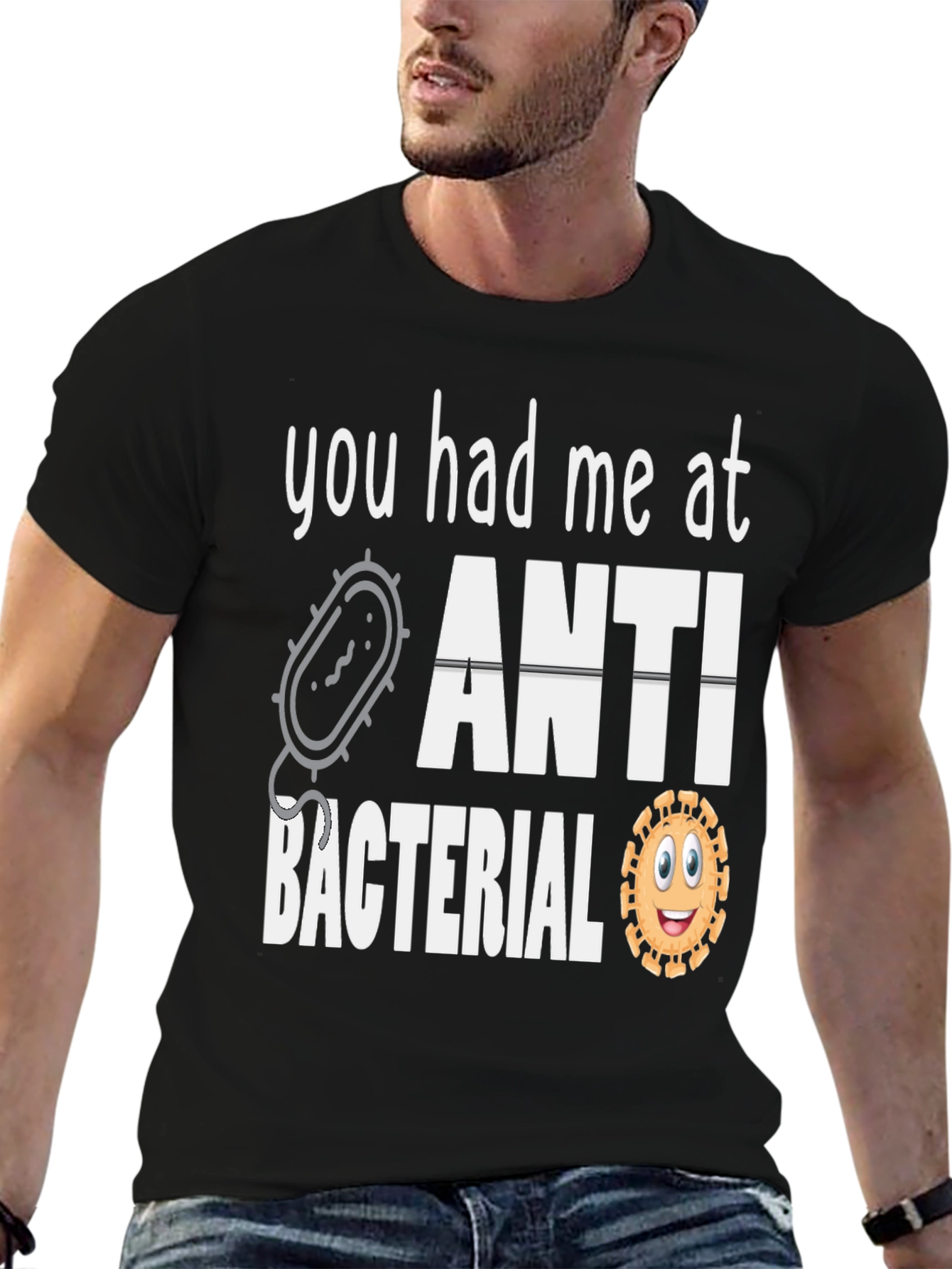 Anti-Bacterial Graphic Tee - Funny Novelty T-Shirt