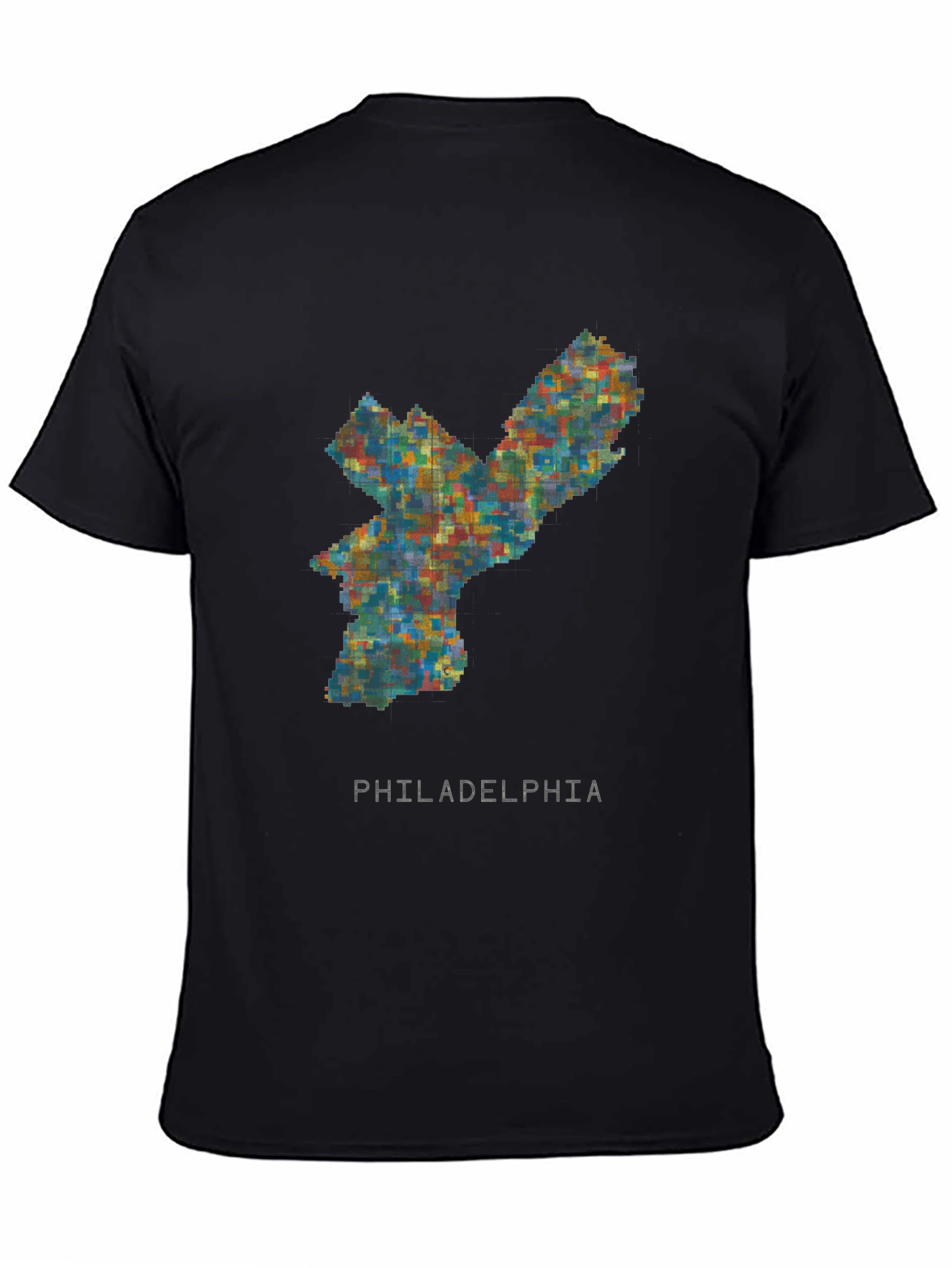 Philadelphia Pixel Art Mens Graphic T-Shirt