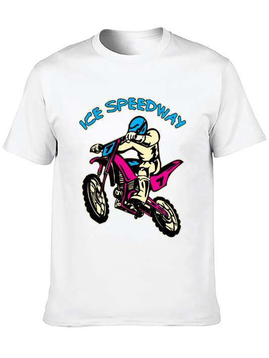 Ice Speedway Motocross Graphic Tee - Black