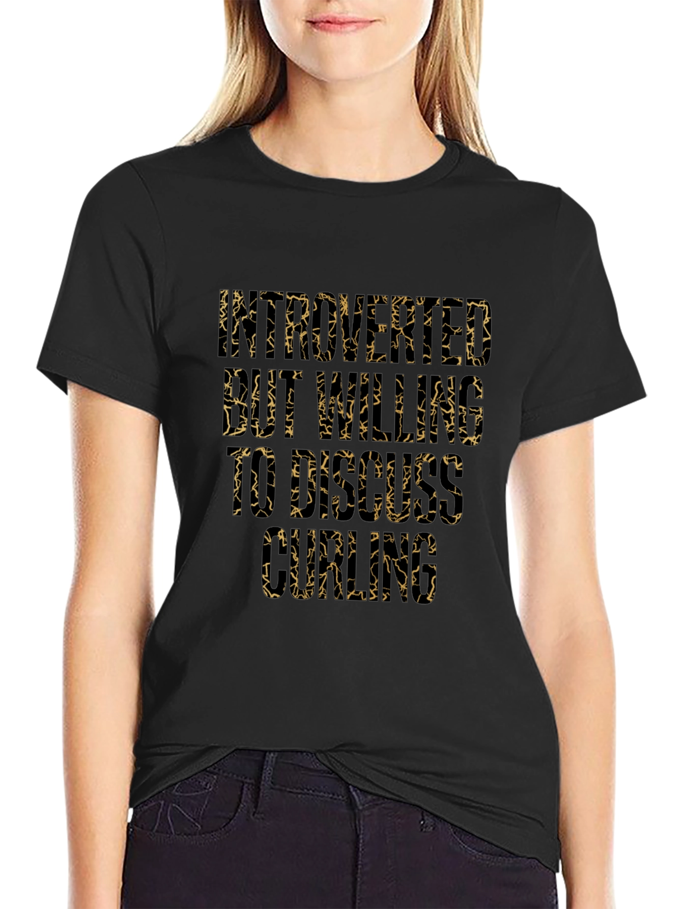 Introverted But Willing to Discuss Curling T-Shirt