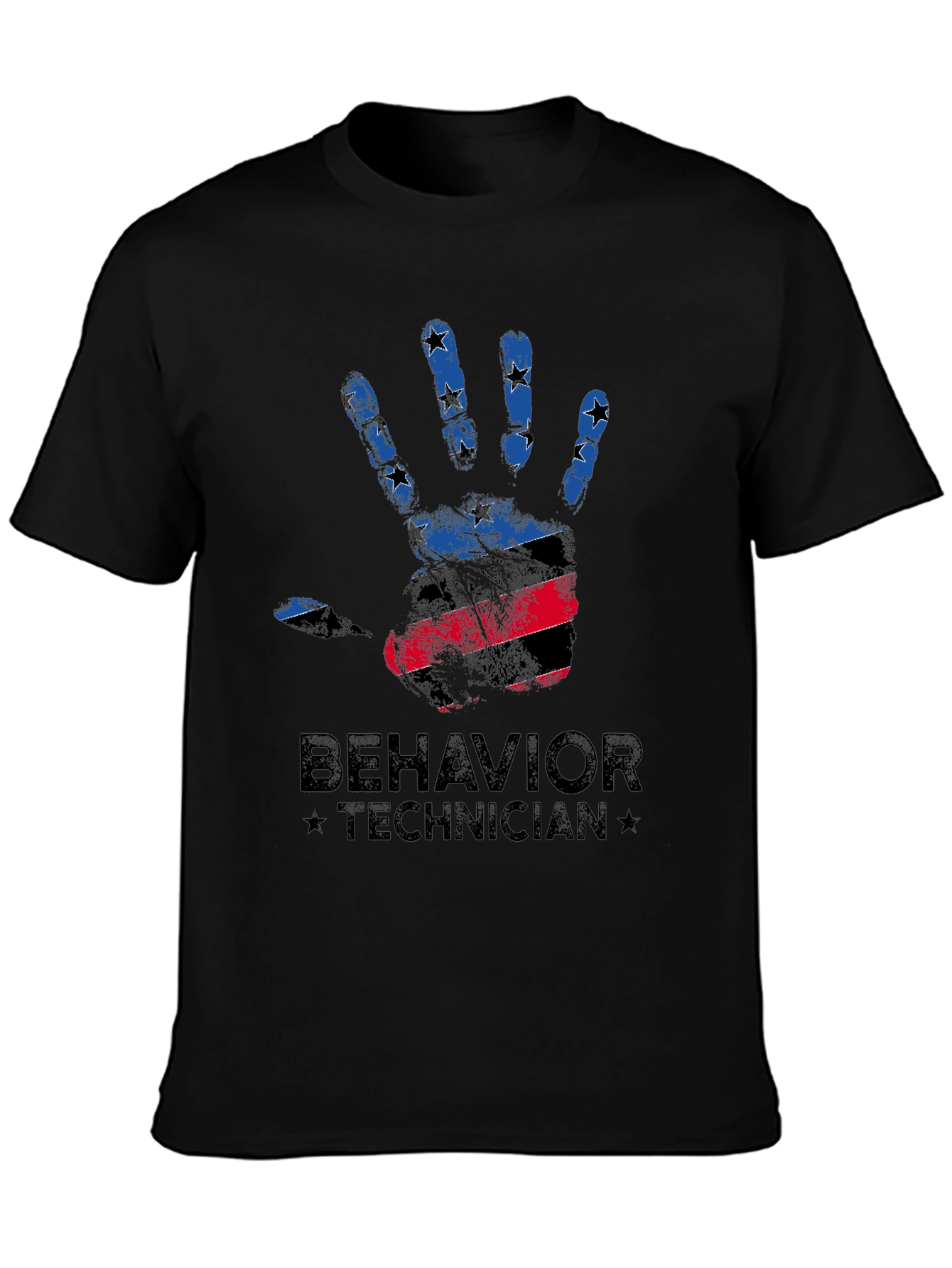 Behavior Technician Handprint Graphic T-Shirt