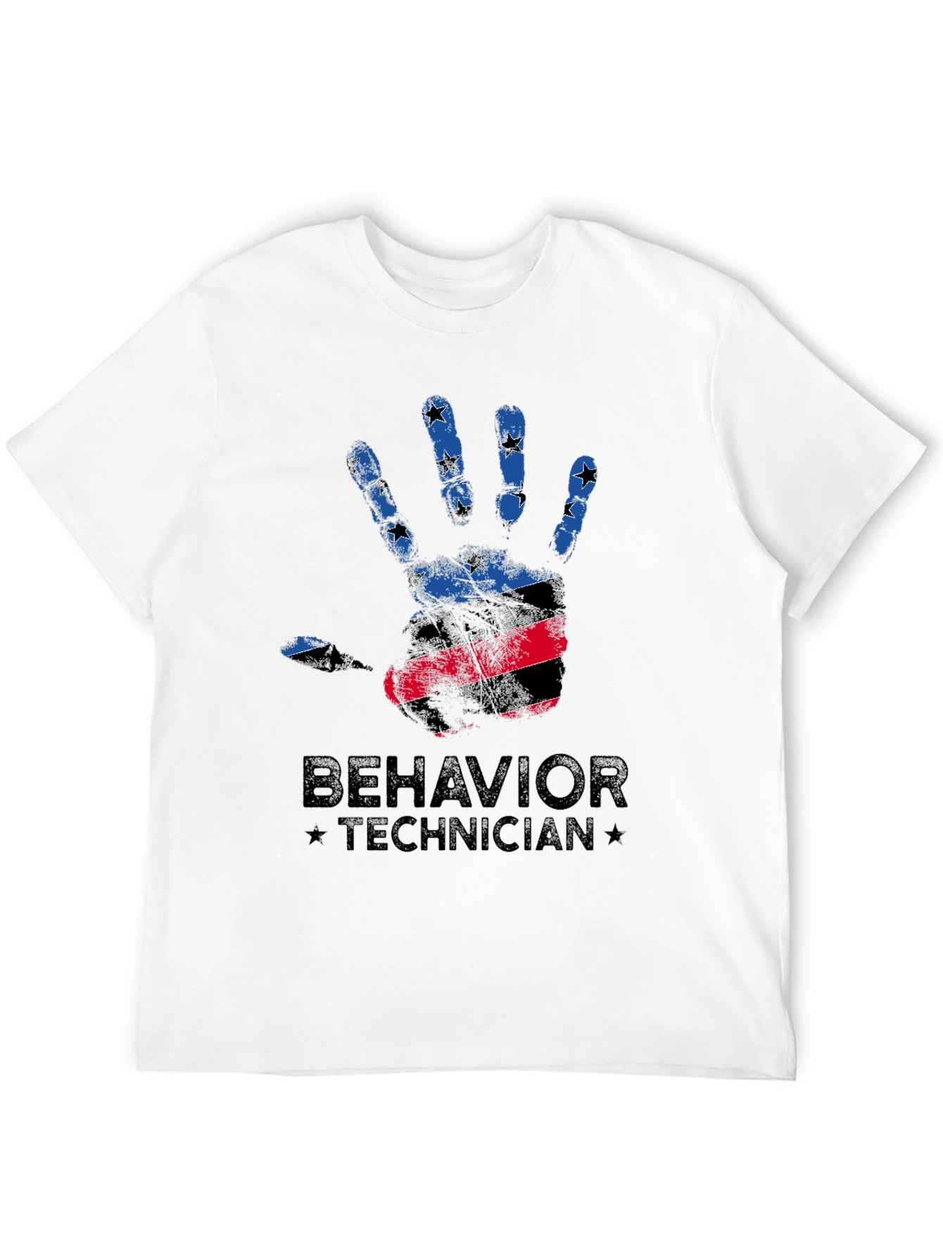 Behavior Technician Handprint Graphic T-Shirt