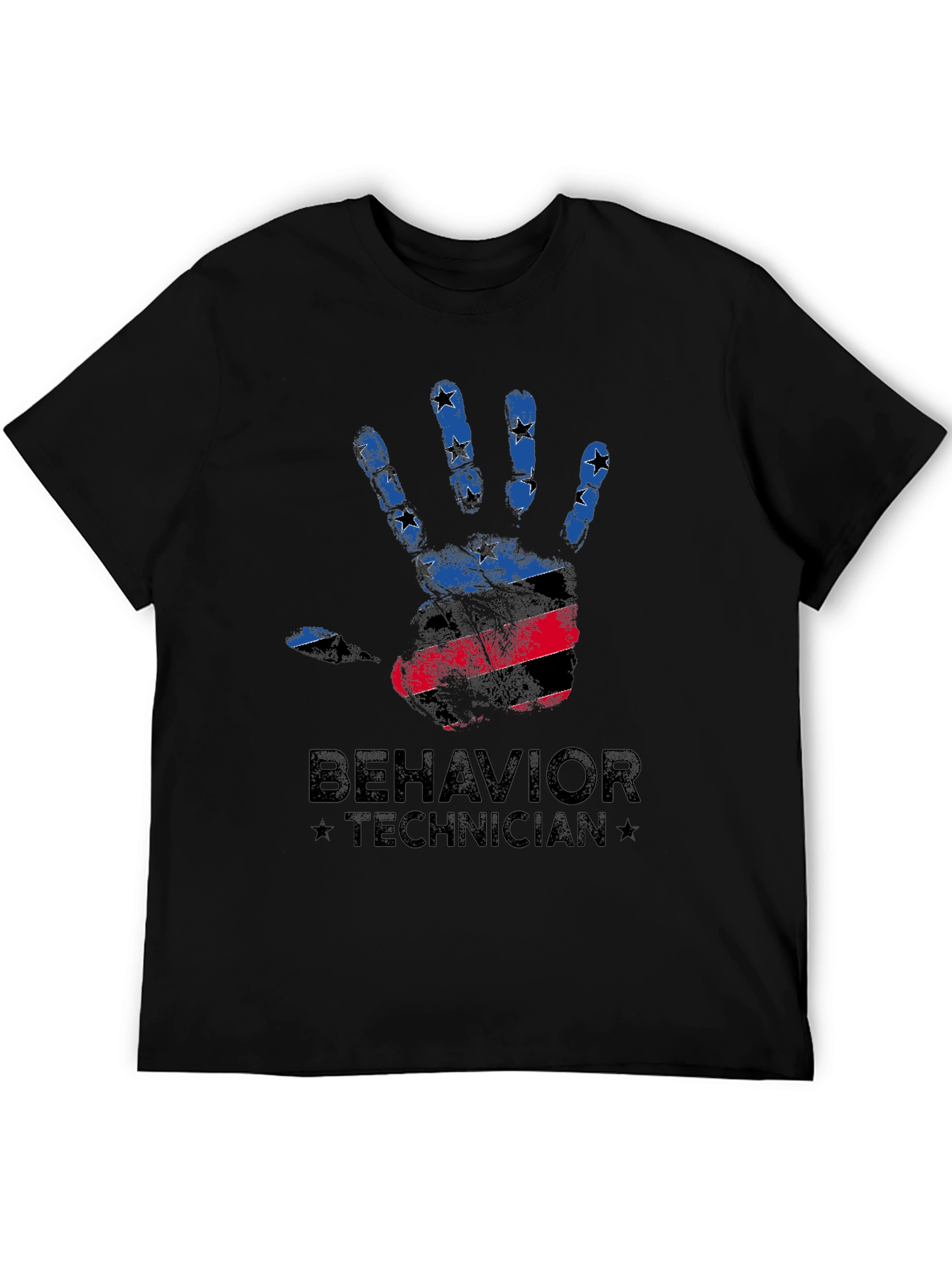 Behavior Technician Handprint Graphic T-Shirt