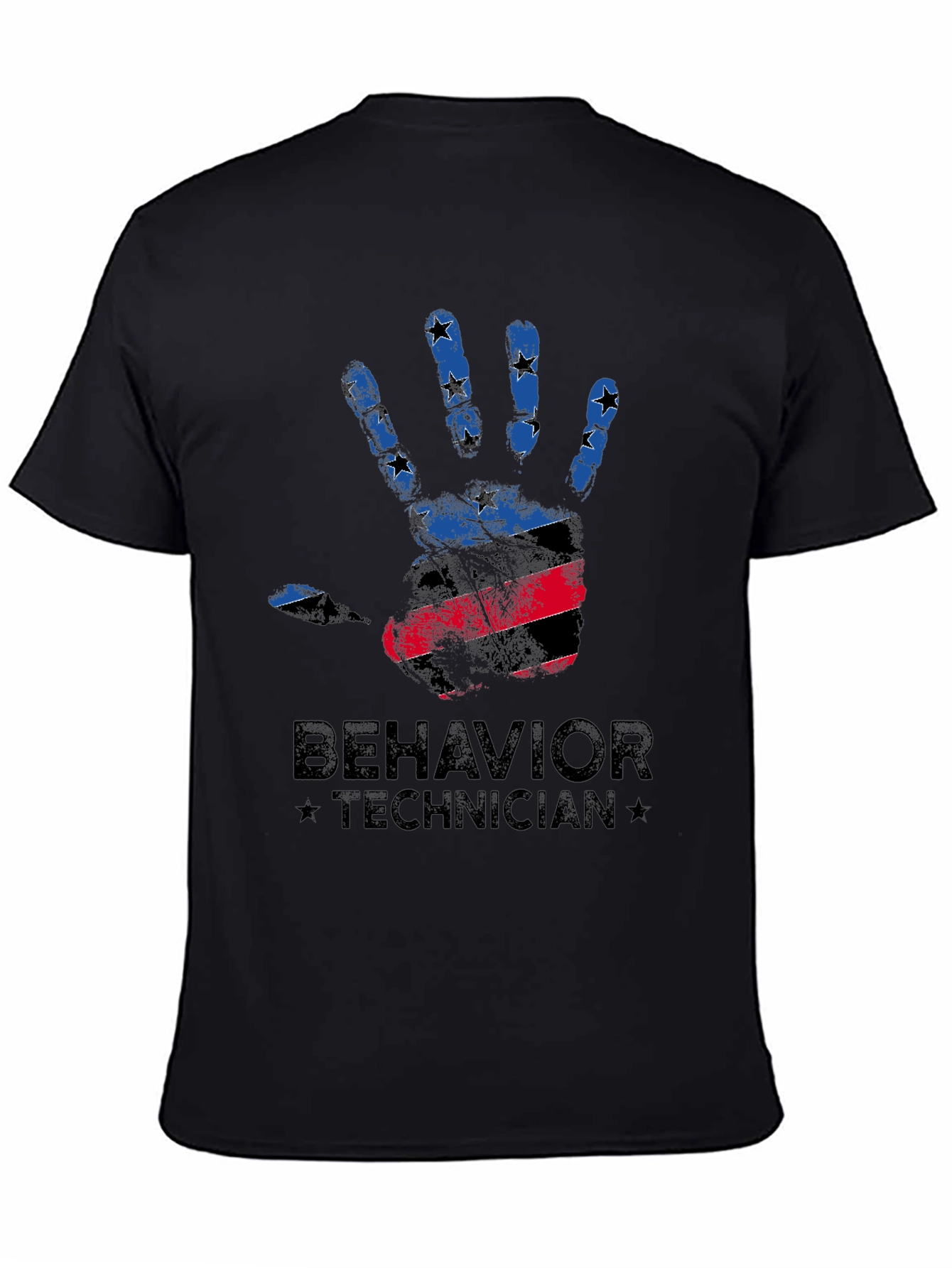 Behavior Technician Handprint Graphic T-Shirt