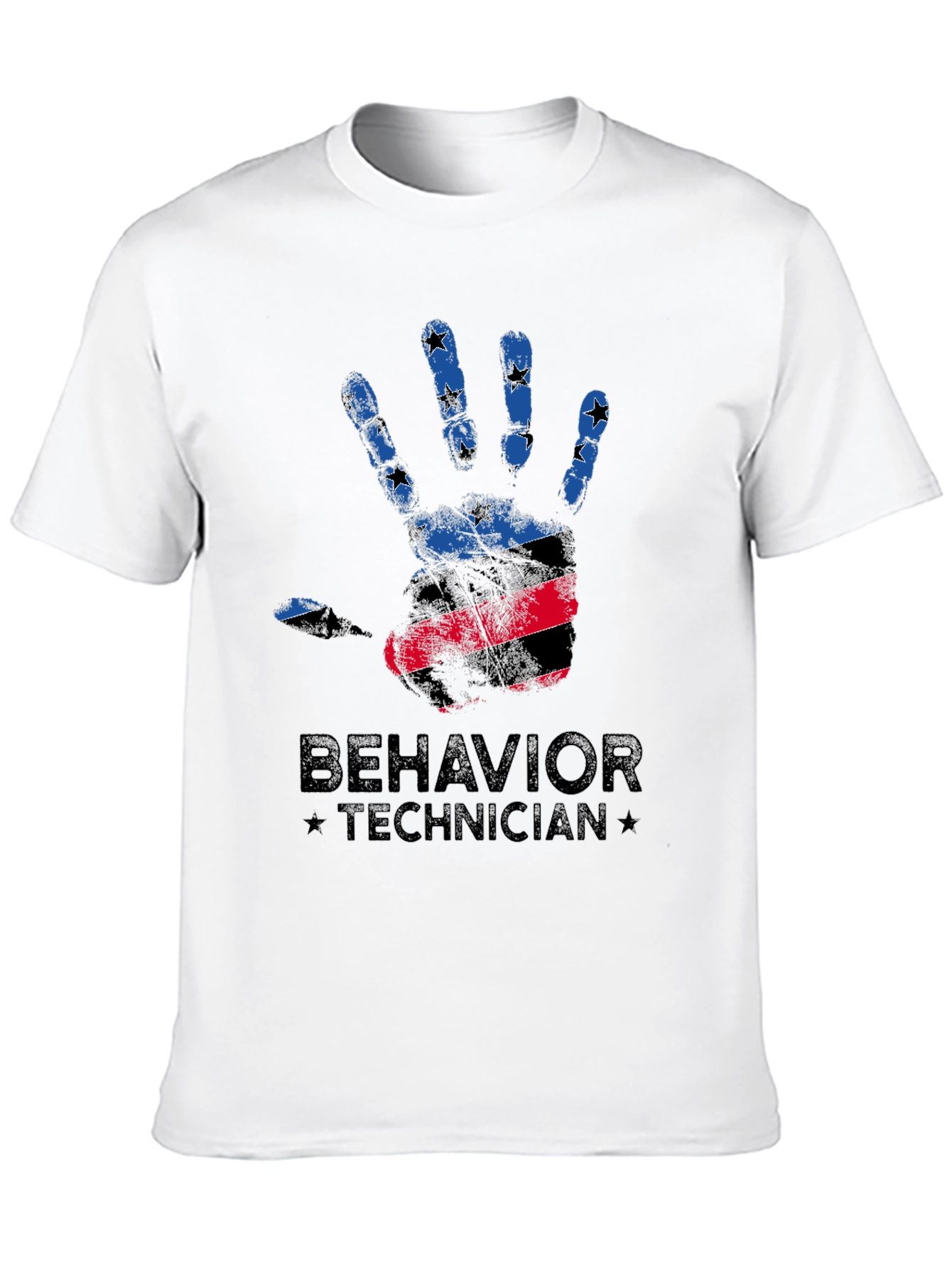 Behavior Technician Handprint Graphic T-Shirt