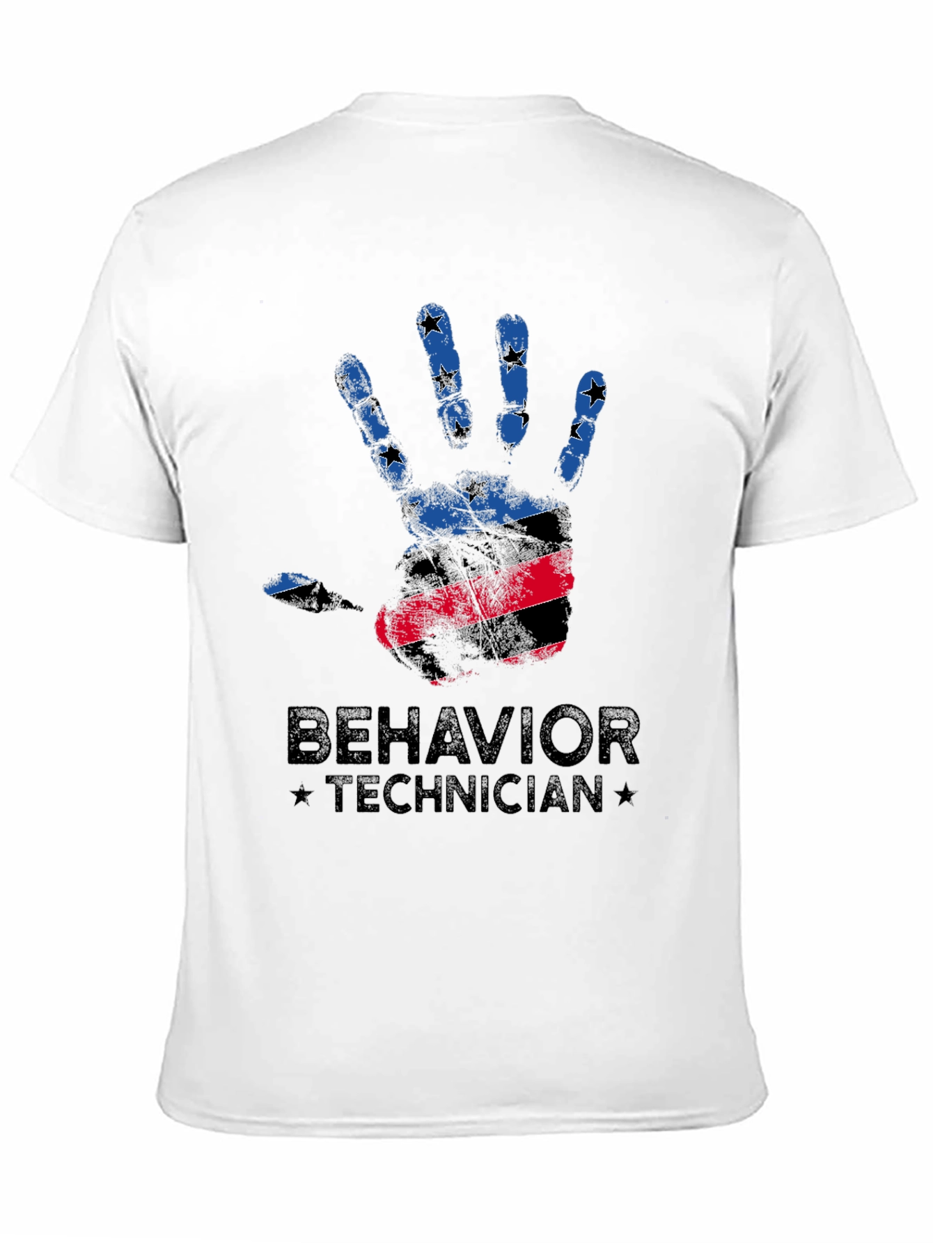 Behavior Technician Handprint Graphic T-Shirt