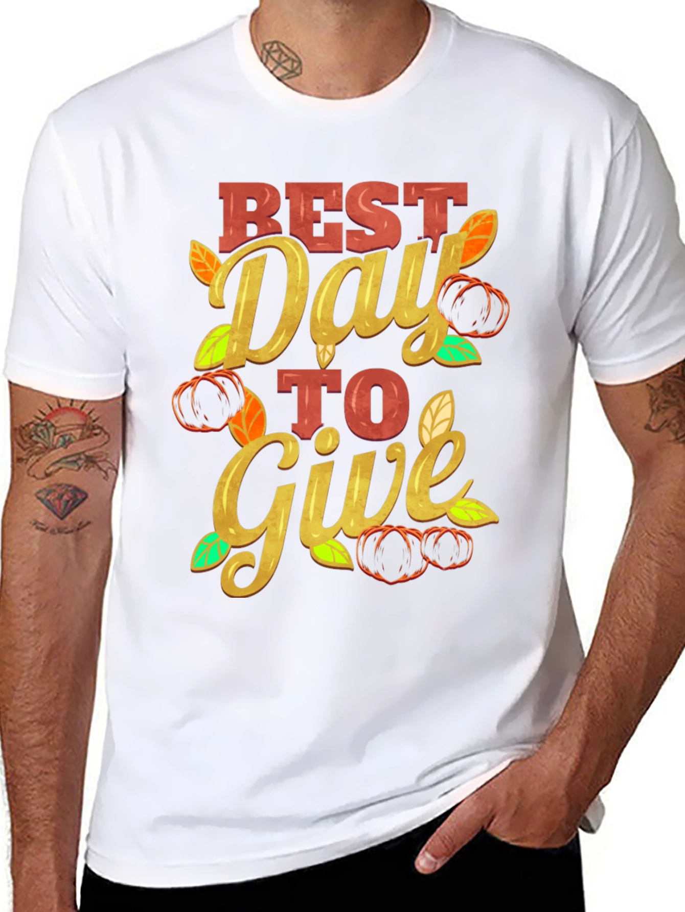 Best Day to Give T-Shirt Thanksgiving Tee