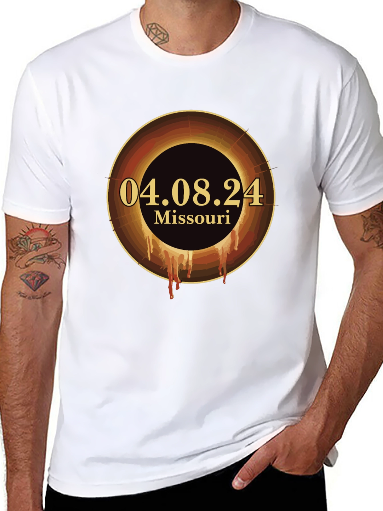Missouri Eclipse 2024 T-Shirt - Commemorative Apparel