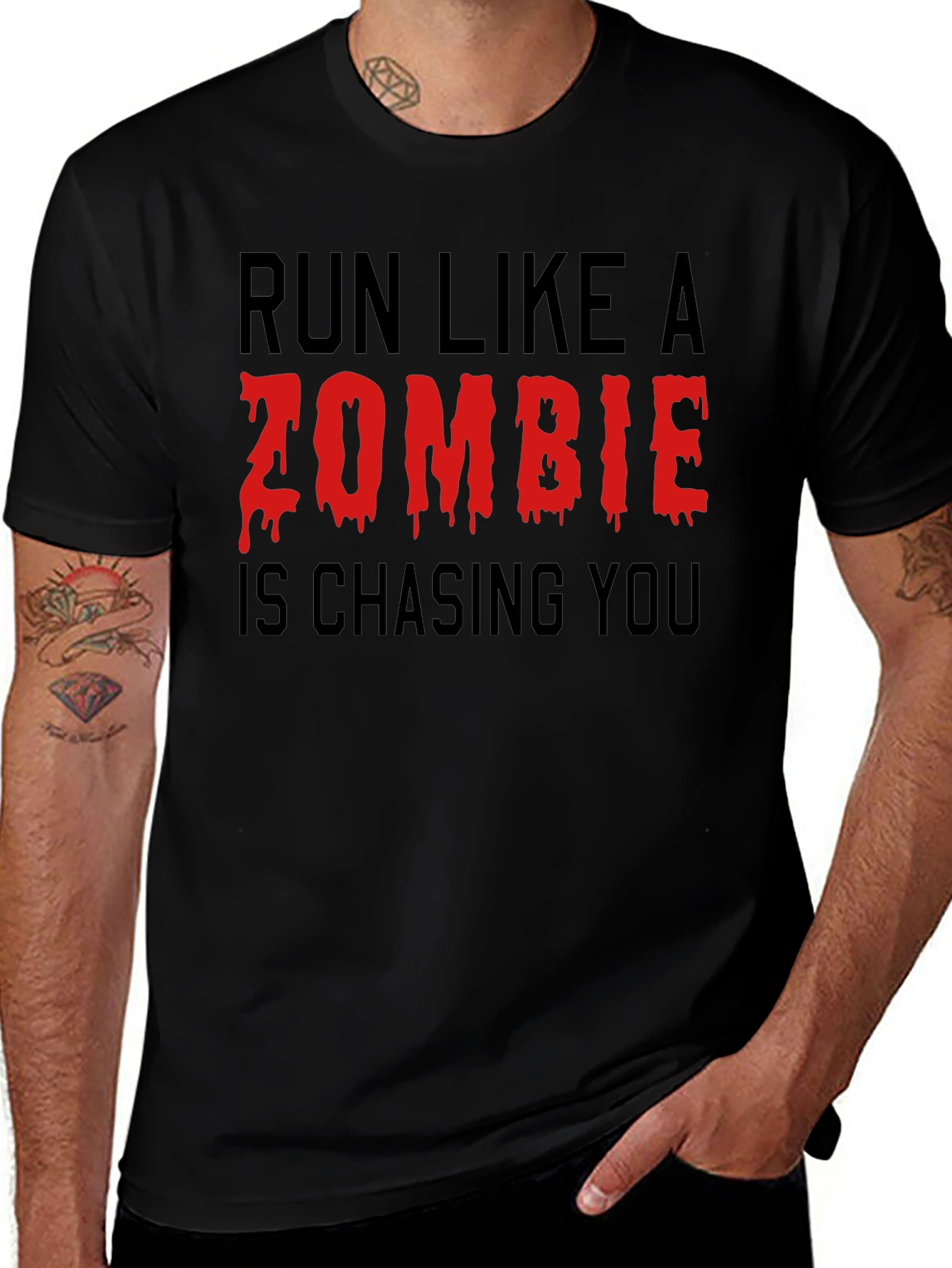 Run Like a Zombie T-Shirt - Black