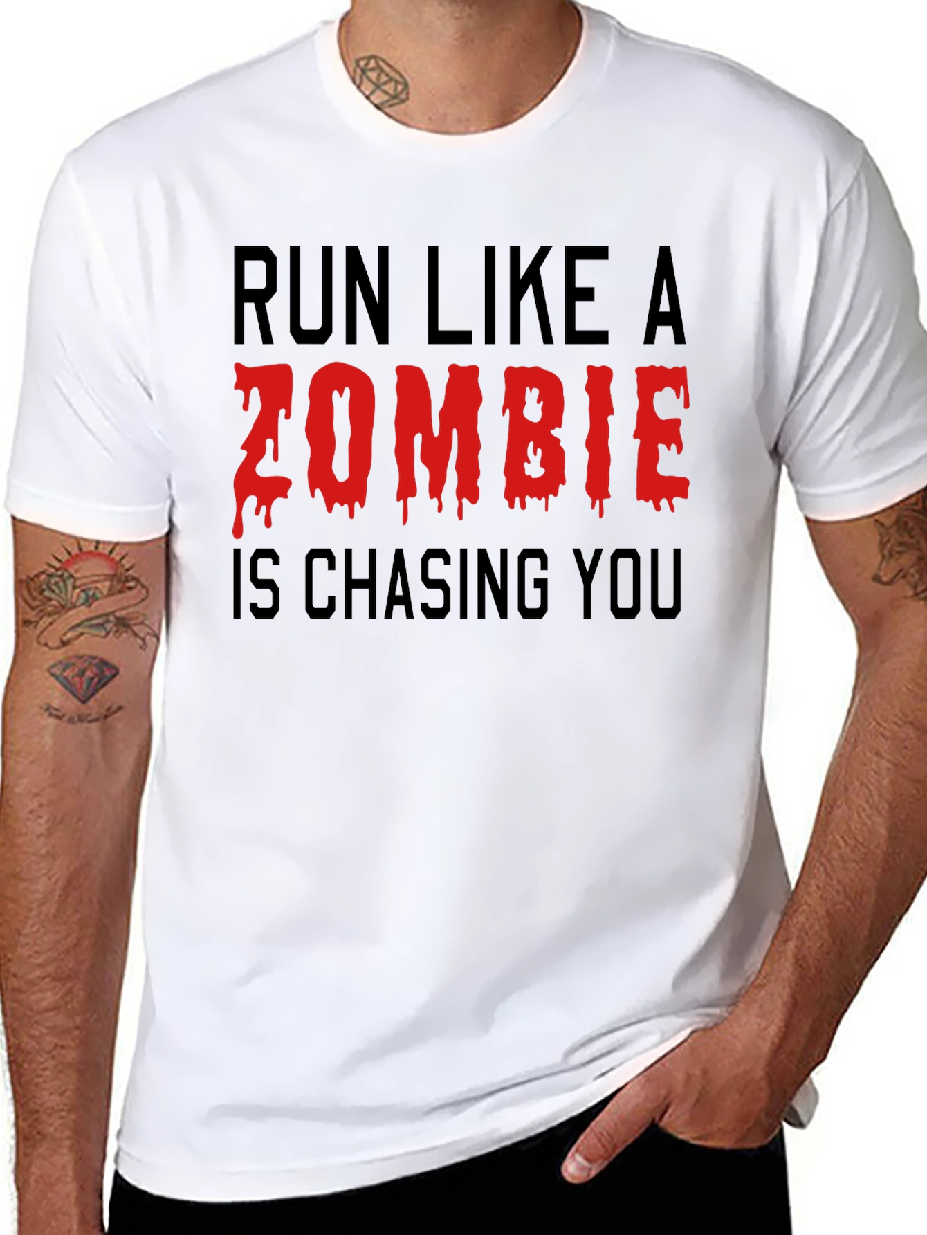 Run Like a Zombie T-Shirt - Black