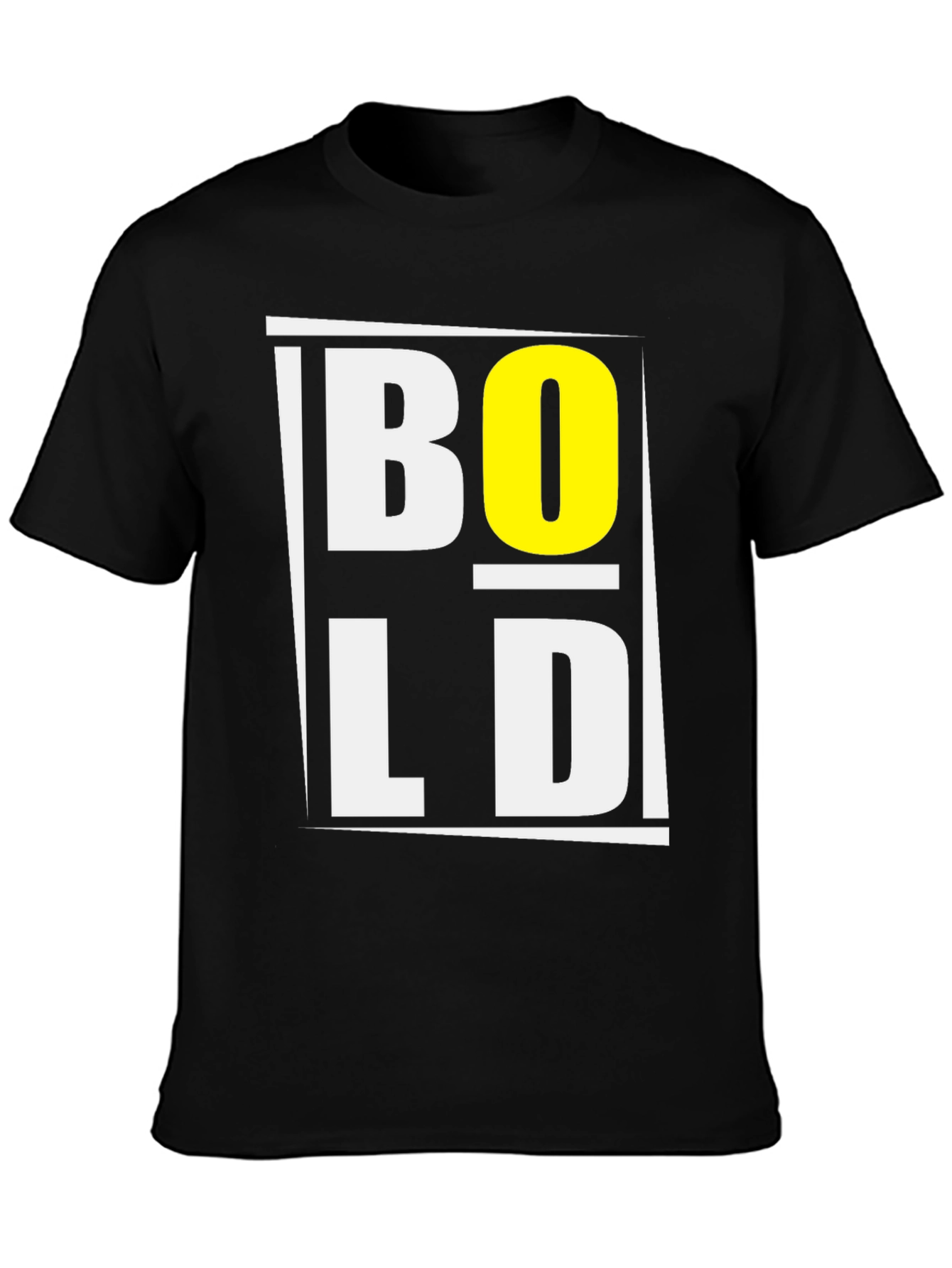 Bold Graphic Print Black T-Shirt