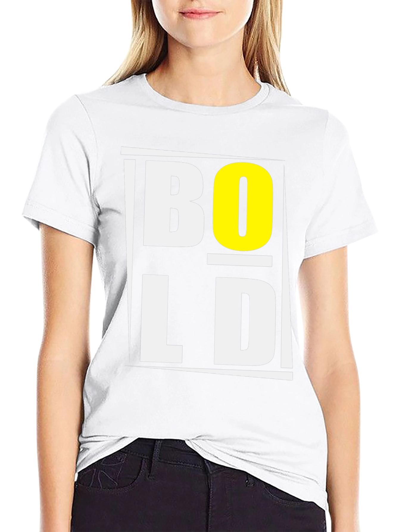 Bold Graphic Print Black T-Shirt