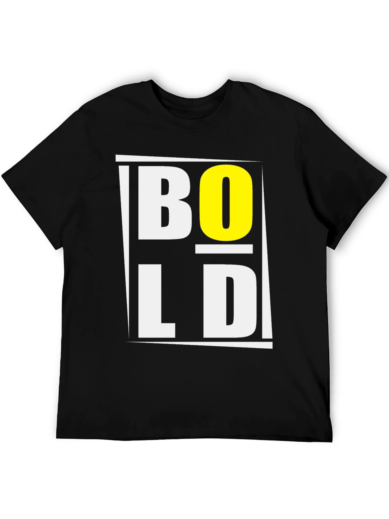 Bold Graphic Print Black T-Shirt
