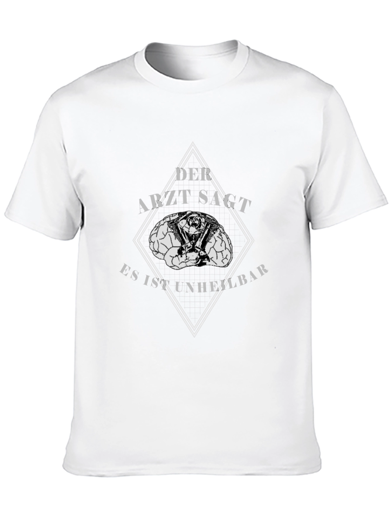 Der Arzt Sagt T-Shirt - Unheilbar Brain Motorcycle