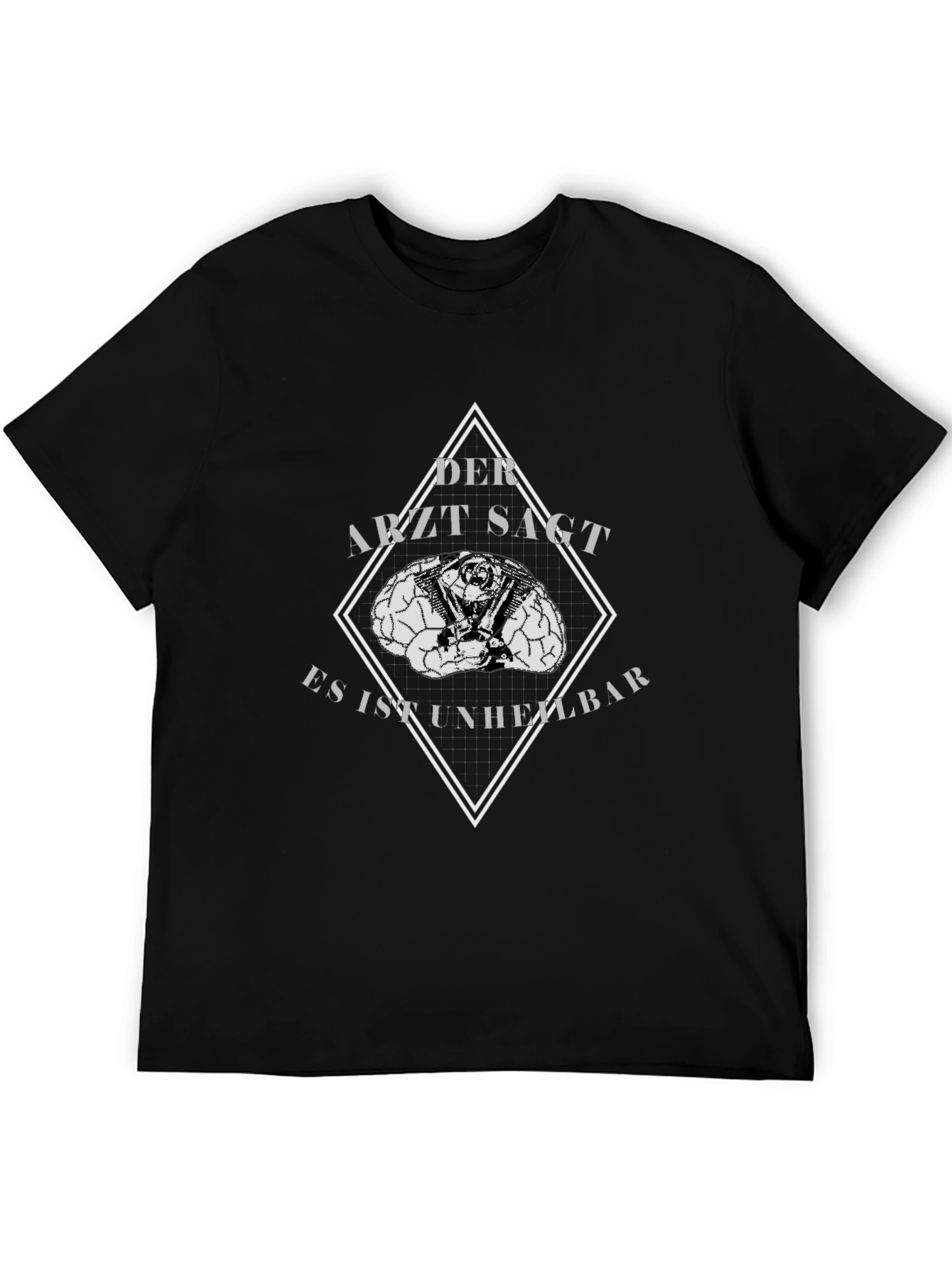 Der Arzt Sagt T-Shirt - Unheilbar Brain Motorcycle