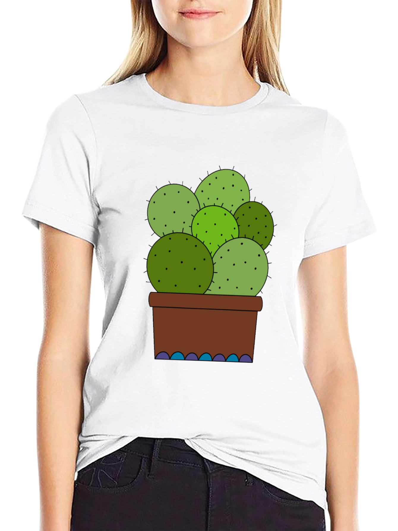 Cactus Graphic T-Shirt - Unique Plant Lover Tee