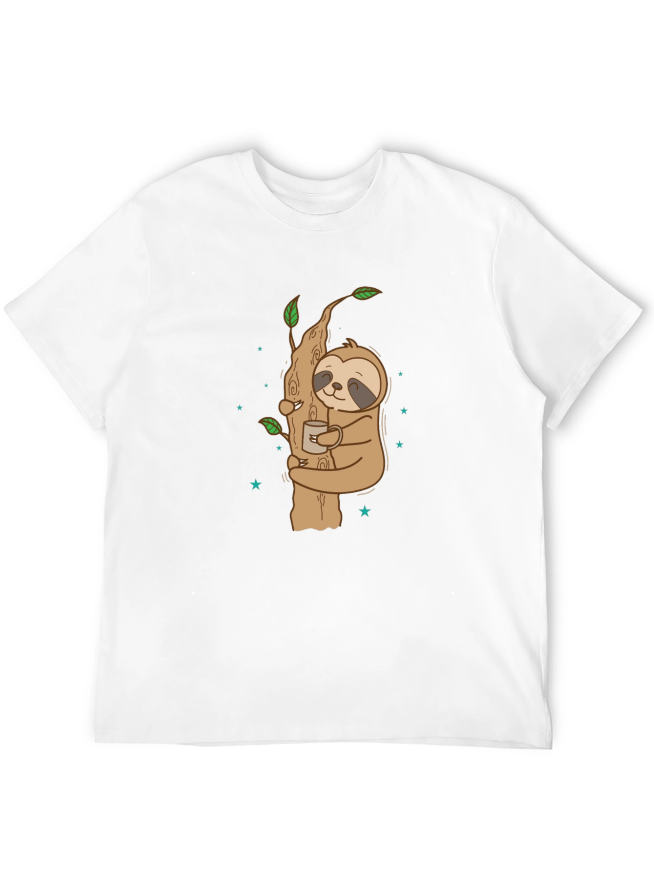 Sloth Hugging Tree Coffee T-Shirt