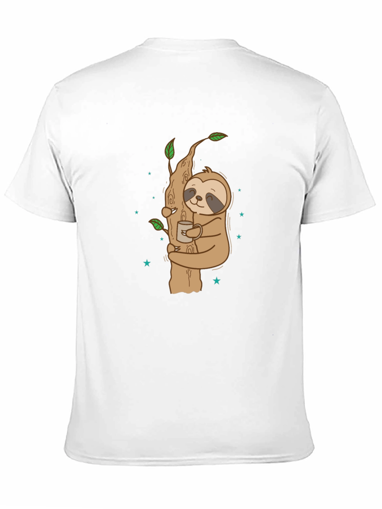 Sloth Hugging Tree Coffee T-Shirt