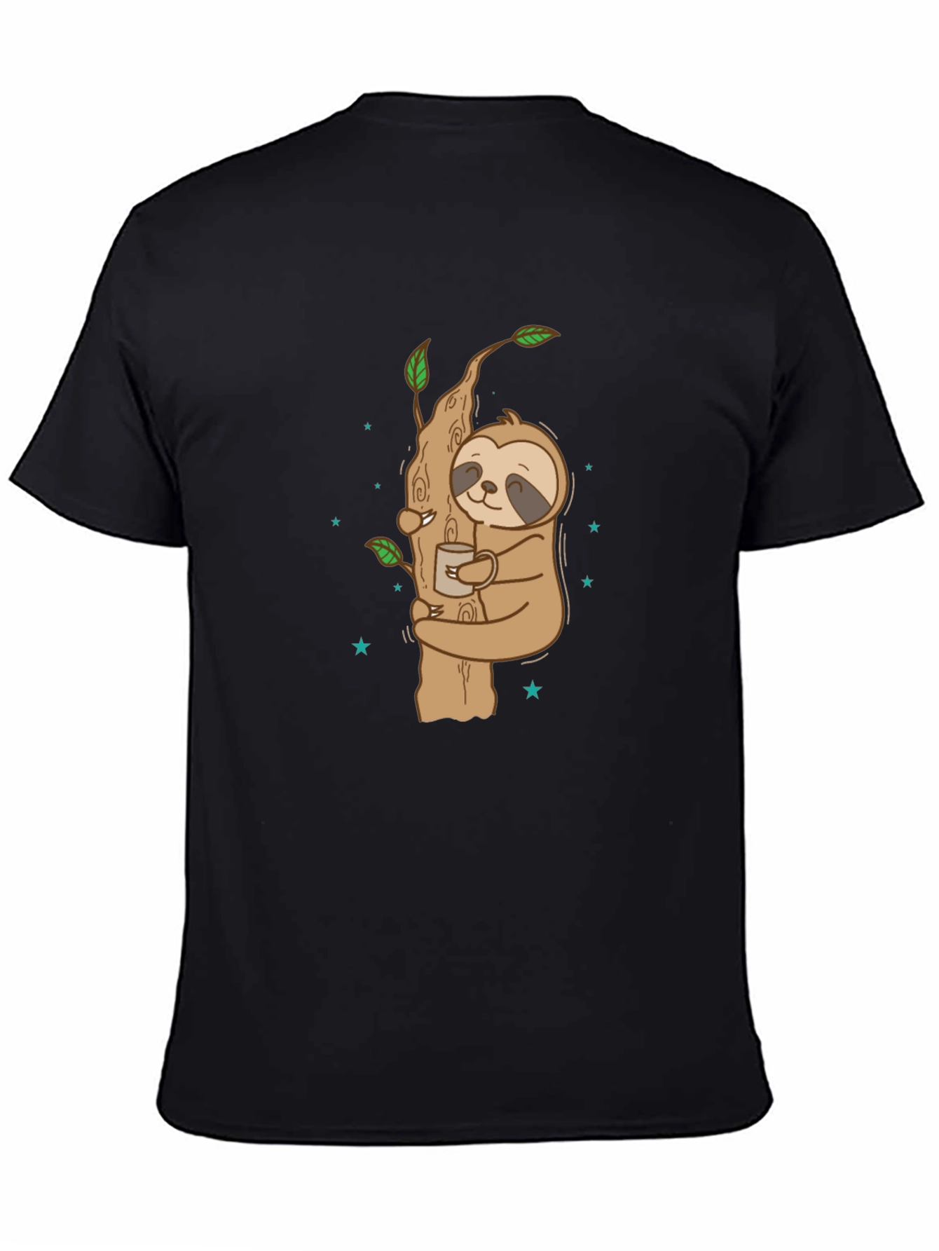 Sloth Hugging Tree Coffee T-Shirt