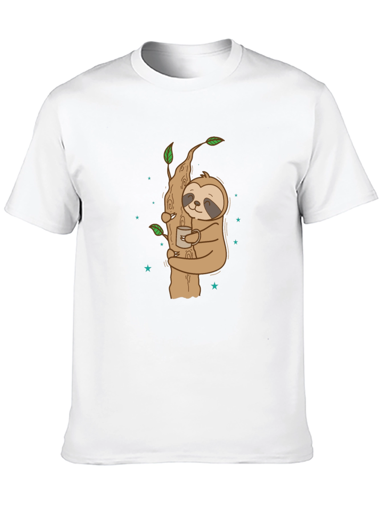 Sloth Hugging Tree Coffee T-Shirt