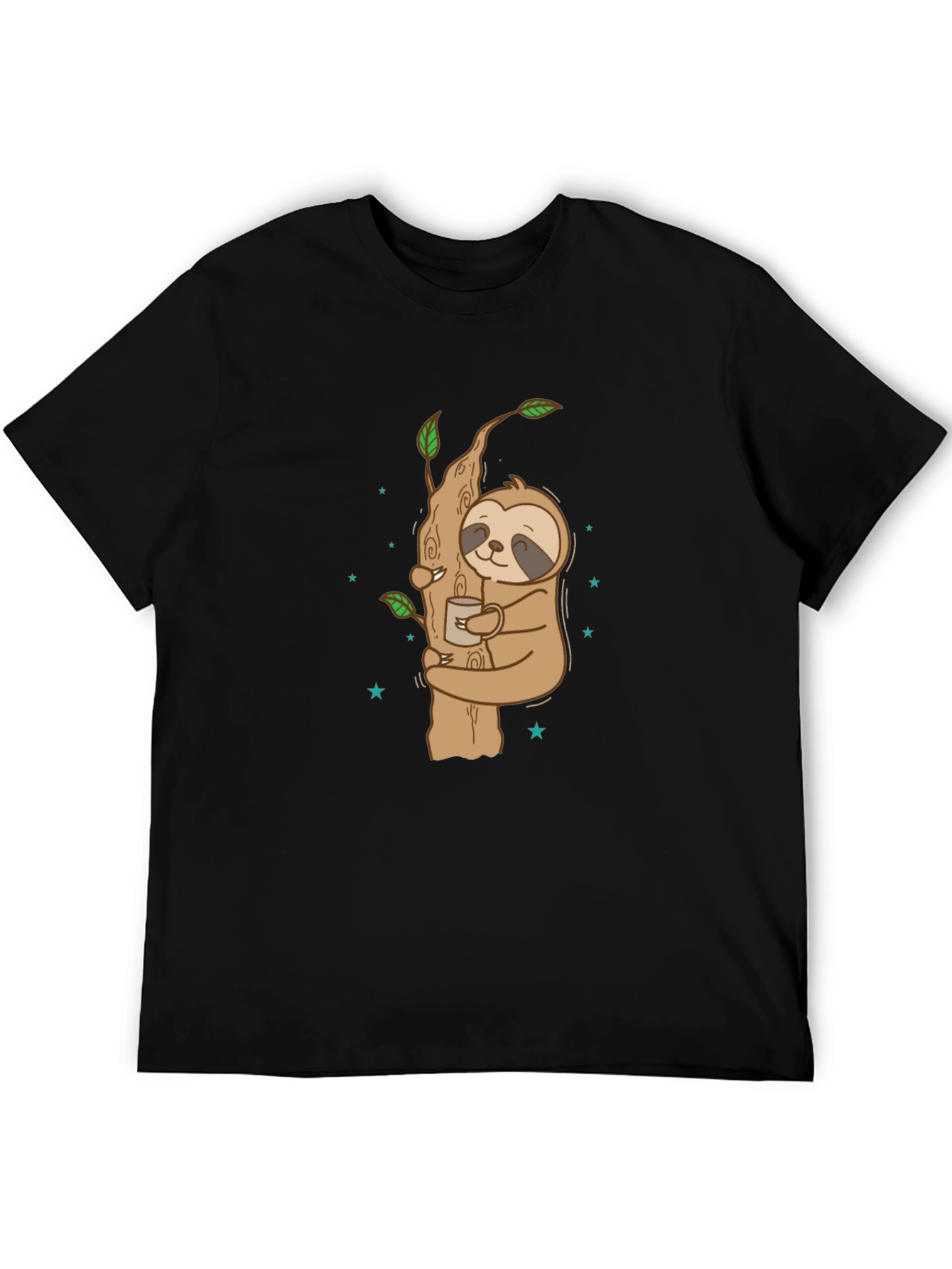 Sloth Hugging Tree Coffee T-Shirt