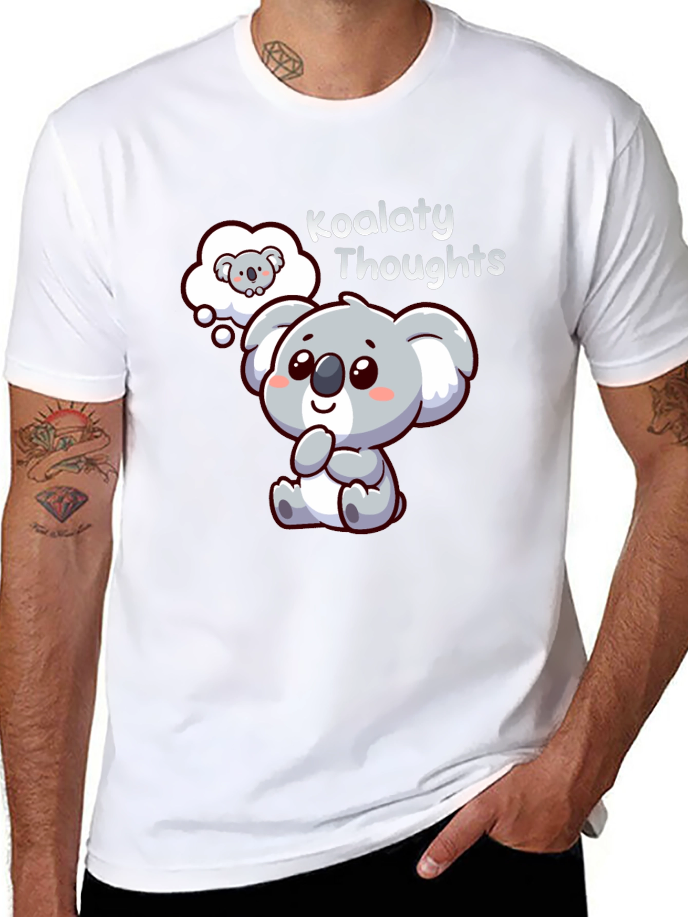 Koalaty Thoughts T-Shirt - Cute Koala Graphic Tee