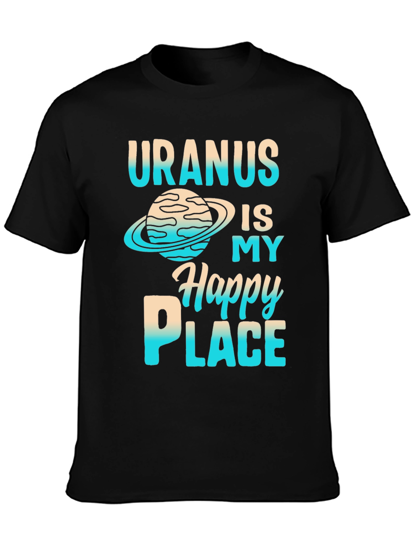 Uranus Happy Place Graphic T-Shirt