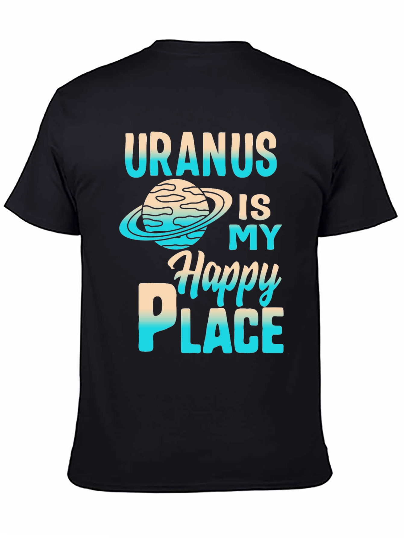 Uranus Happy Place Graphic T-Shirt