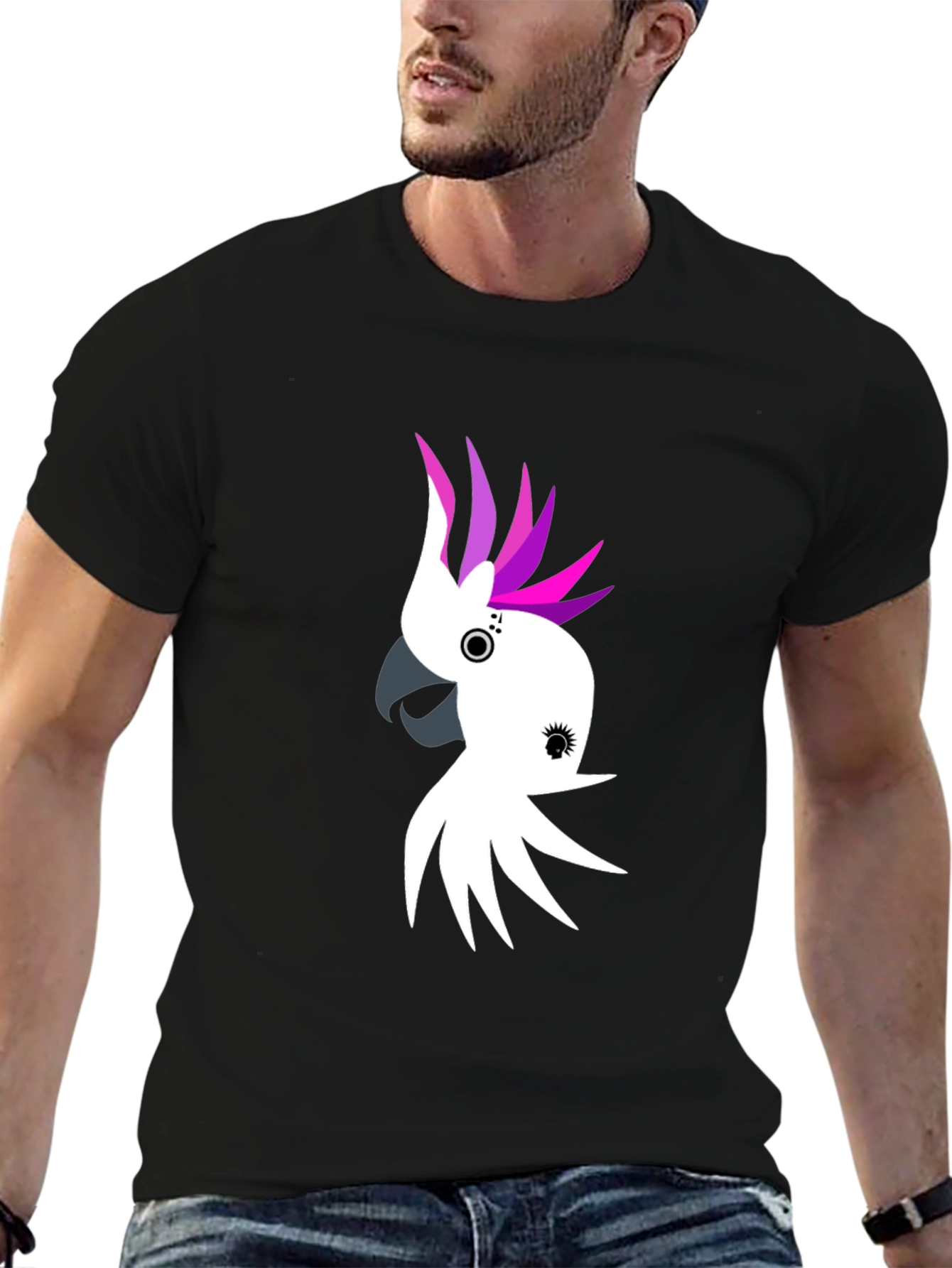 Cockatoo Graphic Tee - Black