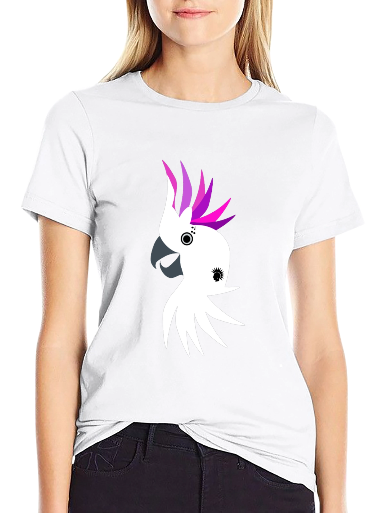 Cockatoo Graphic Tee - Black