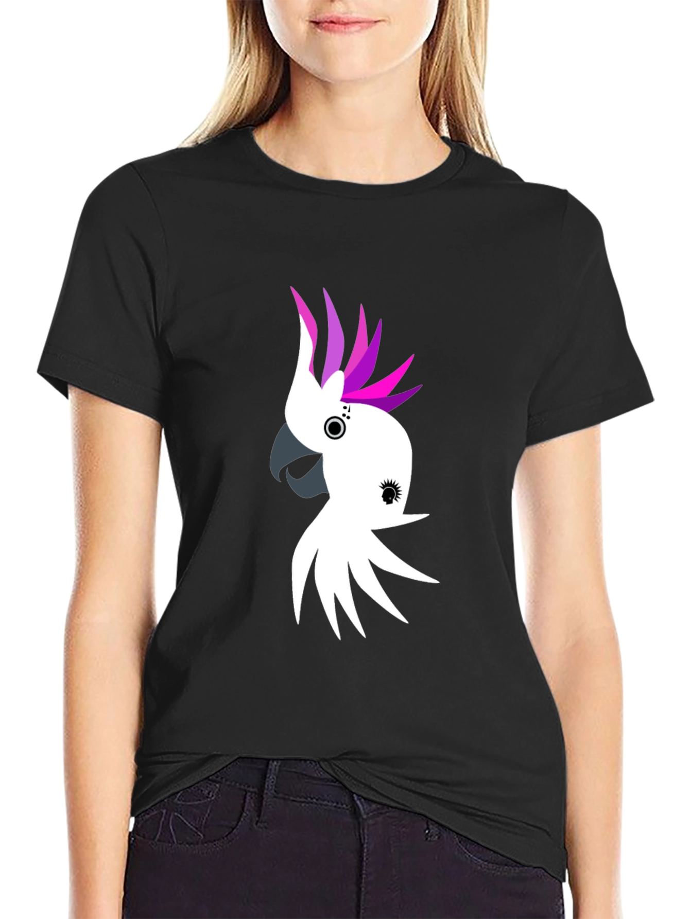 Cockatoo Graphic Tee - Black