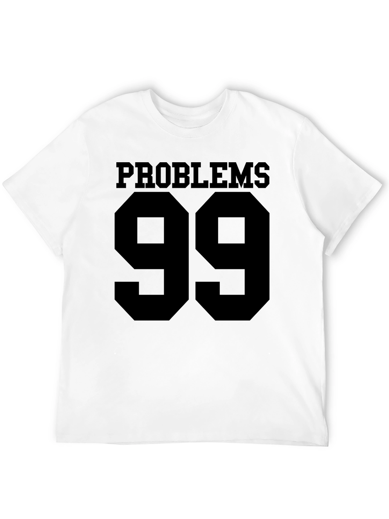 Problems 99 Graphic T-Shirt - Black Crew Neck Tee