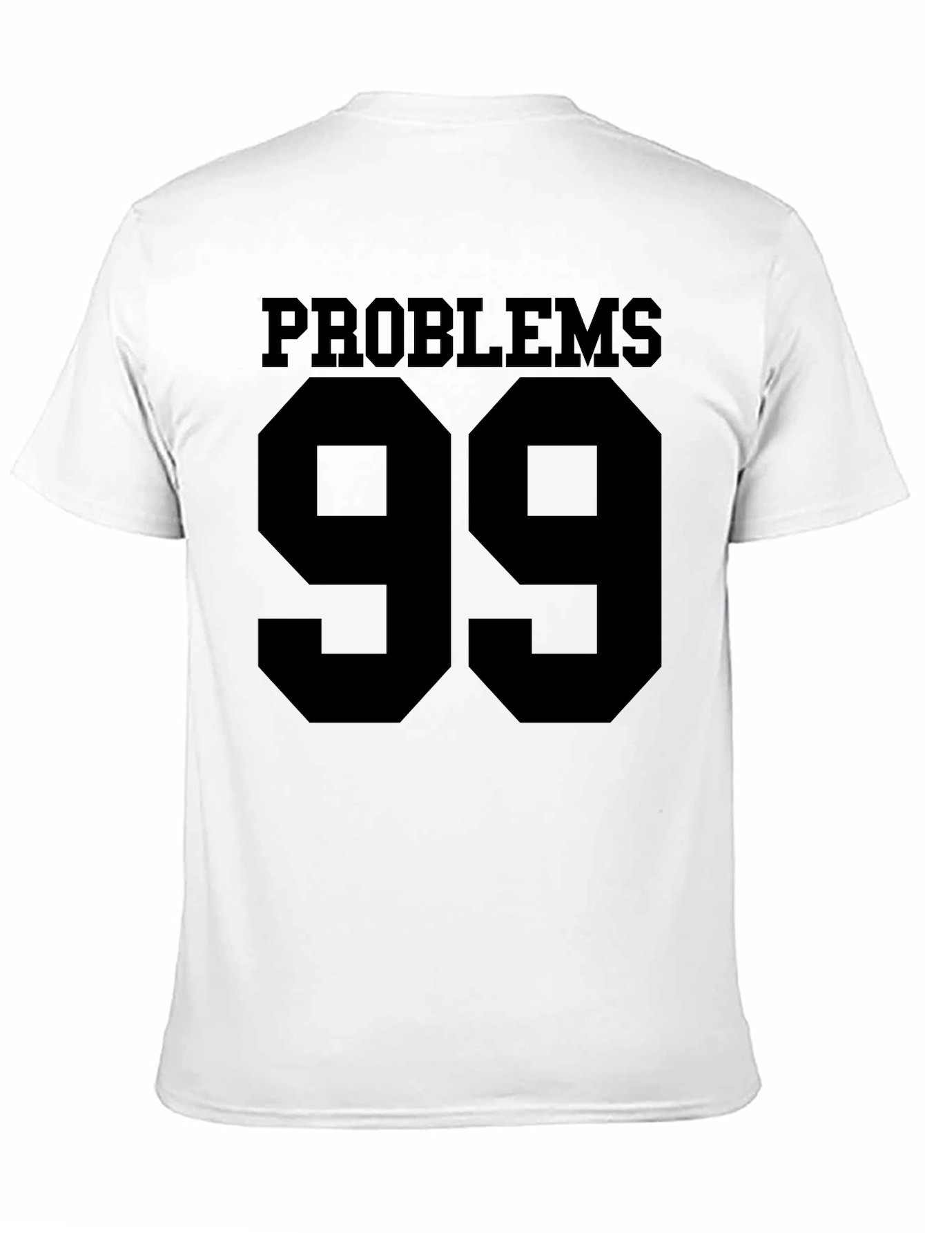 Problems 99 Graphic T-Shirt - Black Crew Neck Tee