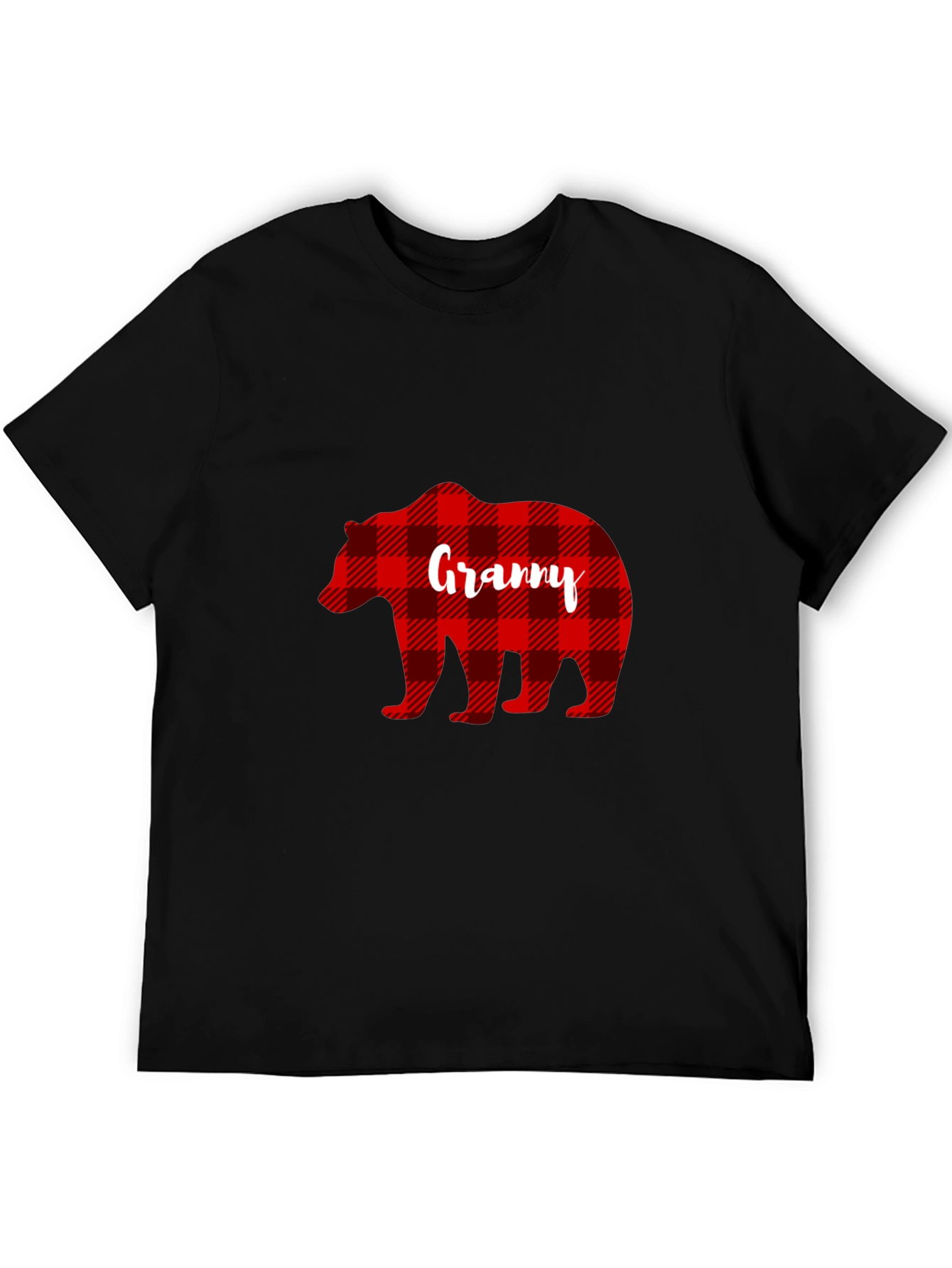 Granny Bear Buffalo Plaid T-Shirt