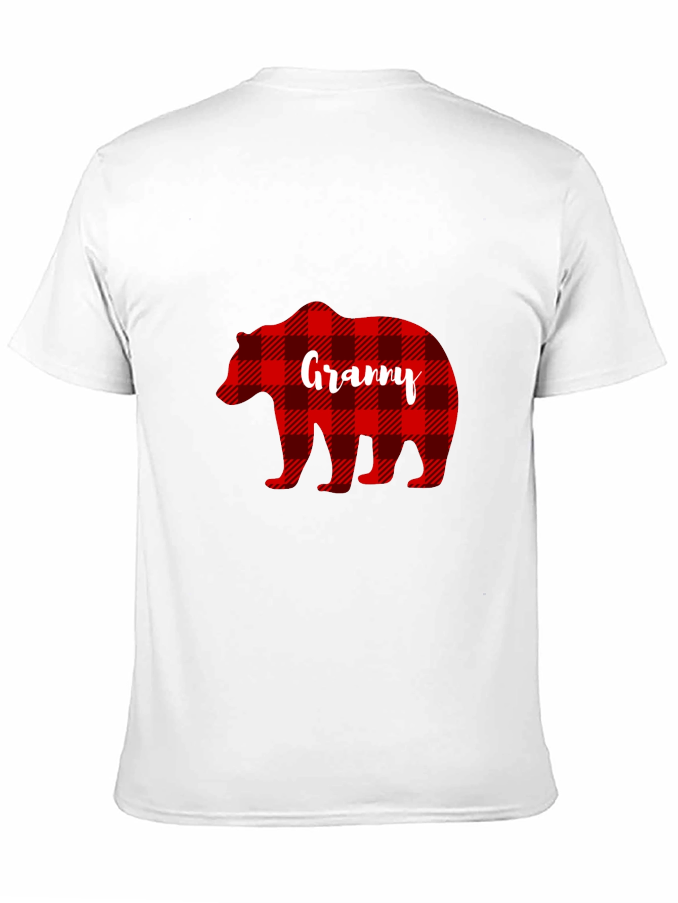 Granny Bear Buffalo Plaid T-Shirt