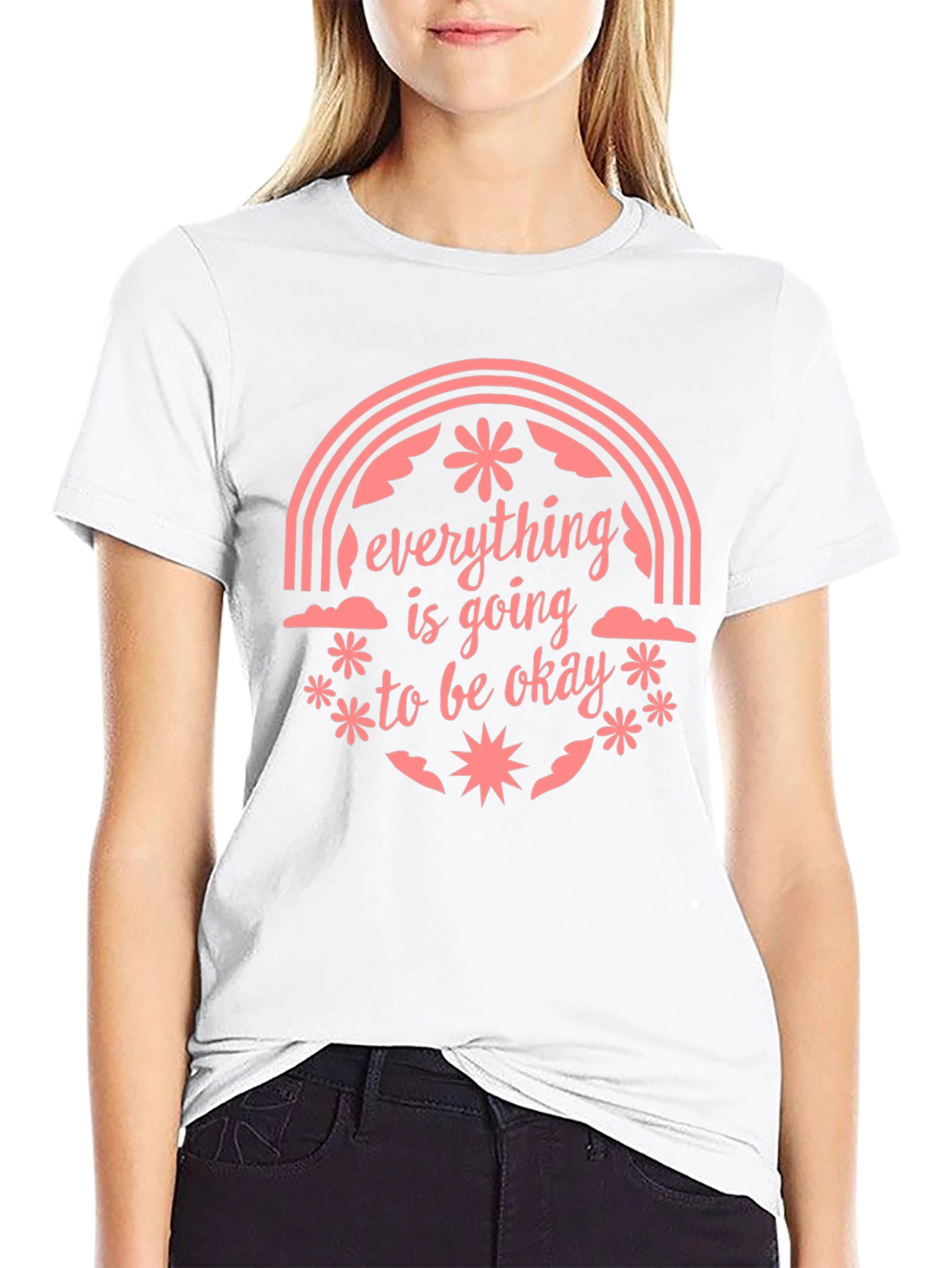 Optimistic Graphic Tee: Everything Is Going To Be Okay