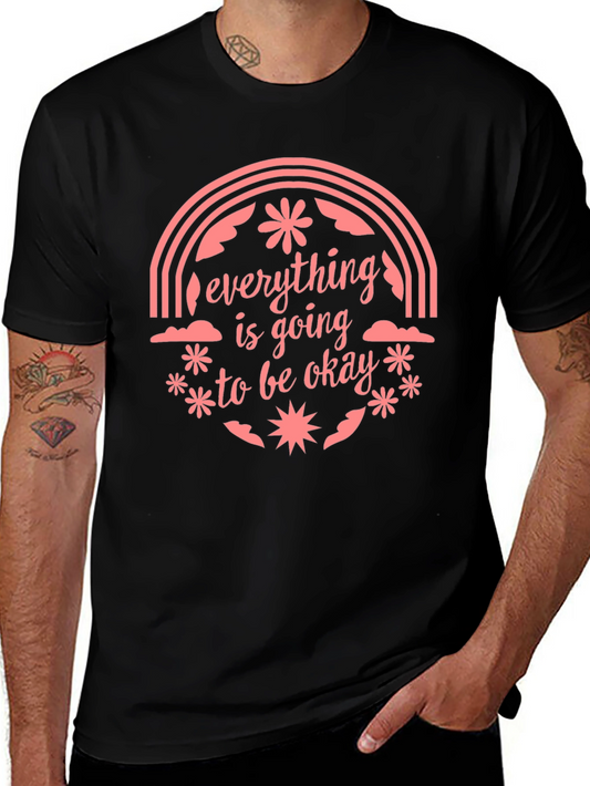 Optimistic Graphic Tee: Everything Is Going To Be Okay