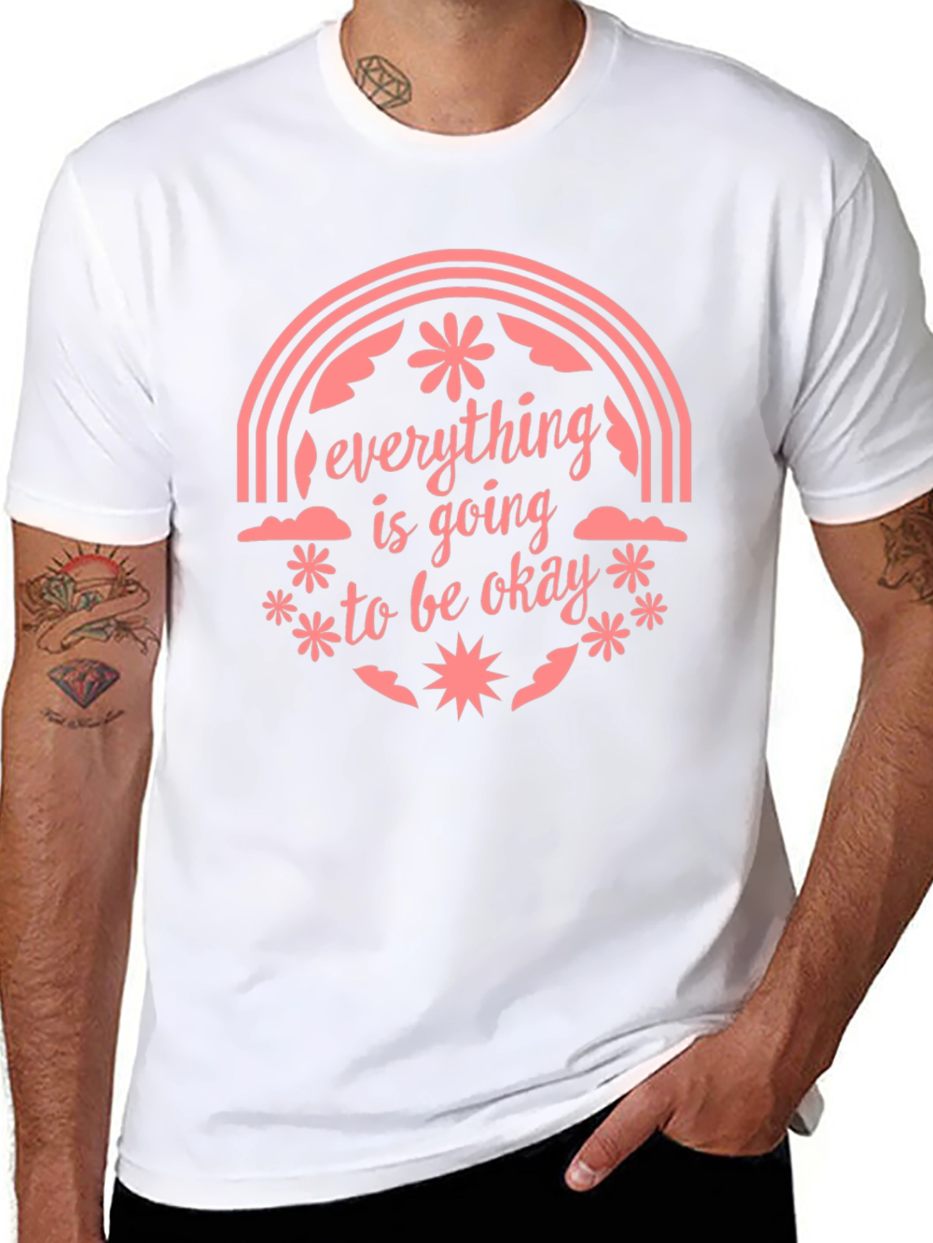 Optimistic Graphic Tee: Everything Is Going To Be Okay