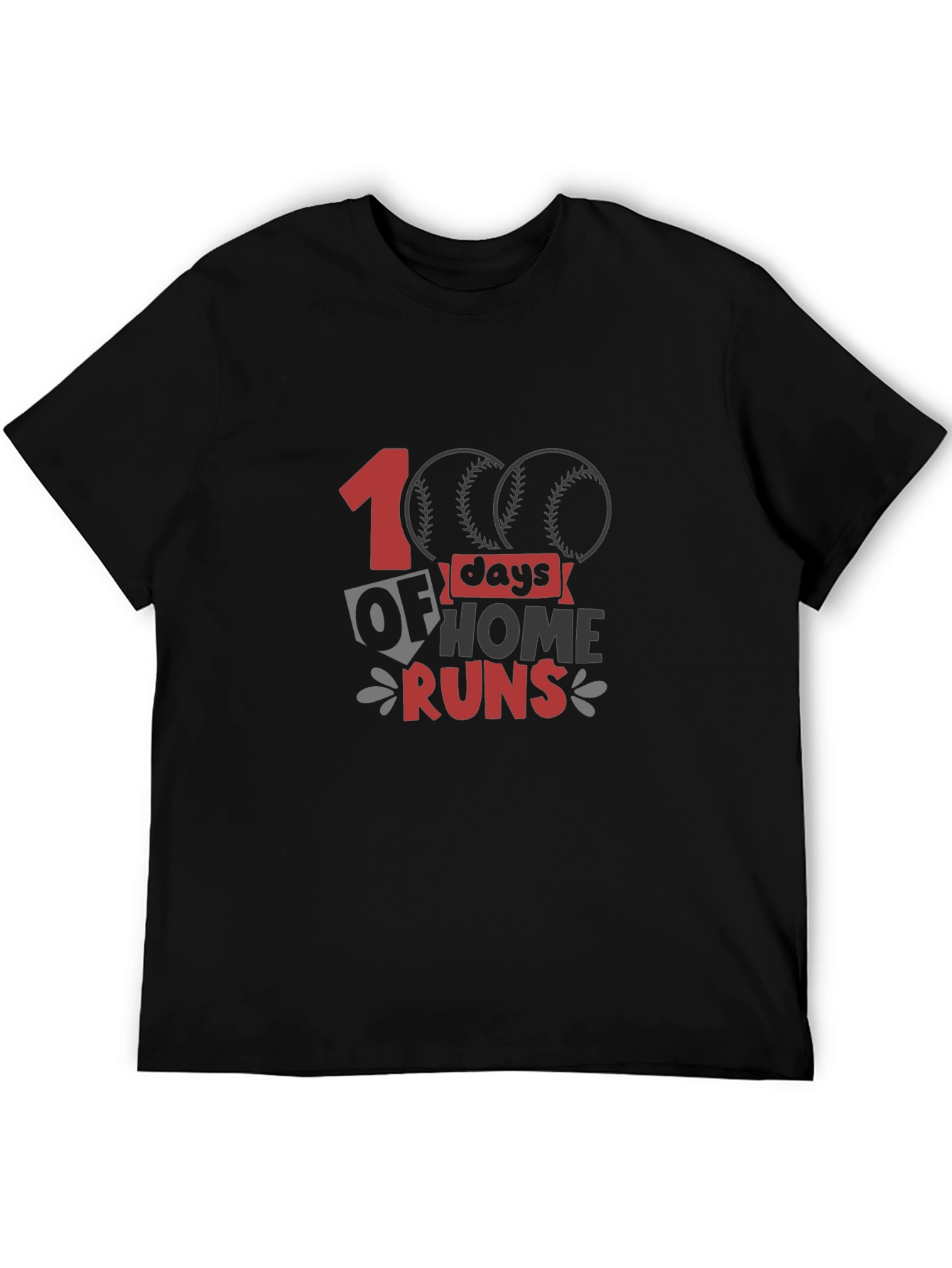 100 Days of Home Runs Baseball T-Shirt