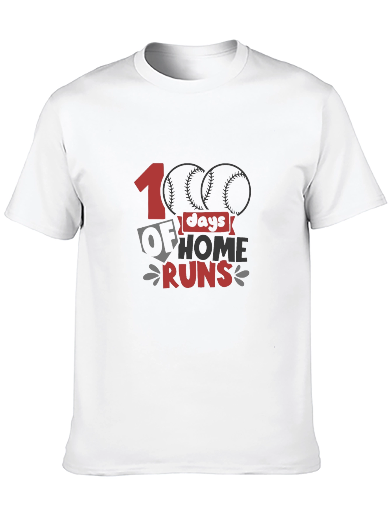 100 Days of Home Runs Baseball T-Shirt